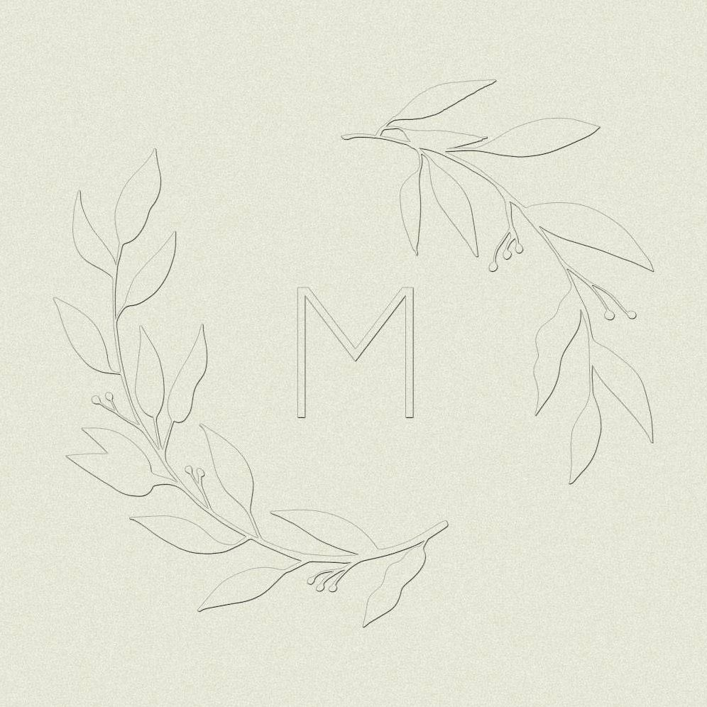 Monogram Leaves Custom Embosser Plate