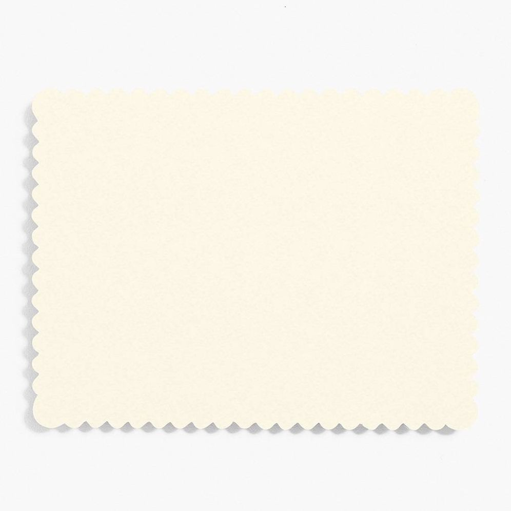 Luxe White A2 Scallop Note Cards