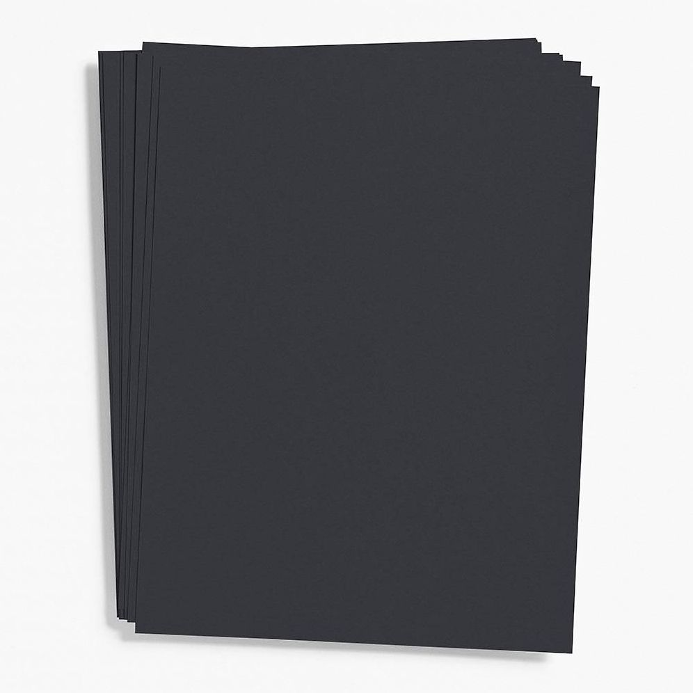 Black Card Stock 8.5" x 11"