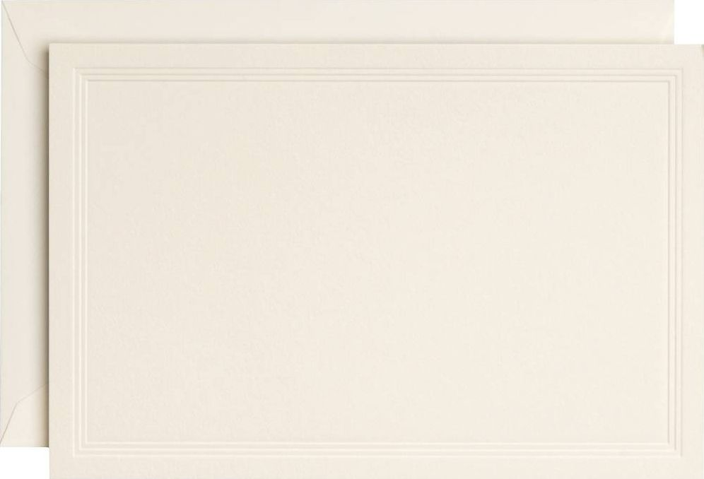 Triple Debossed Note Card Set
