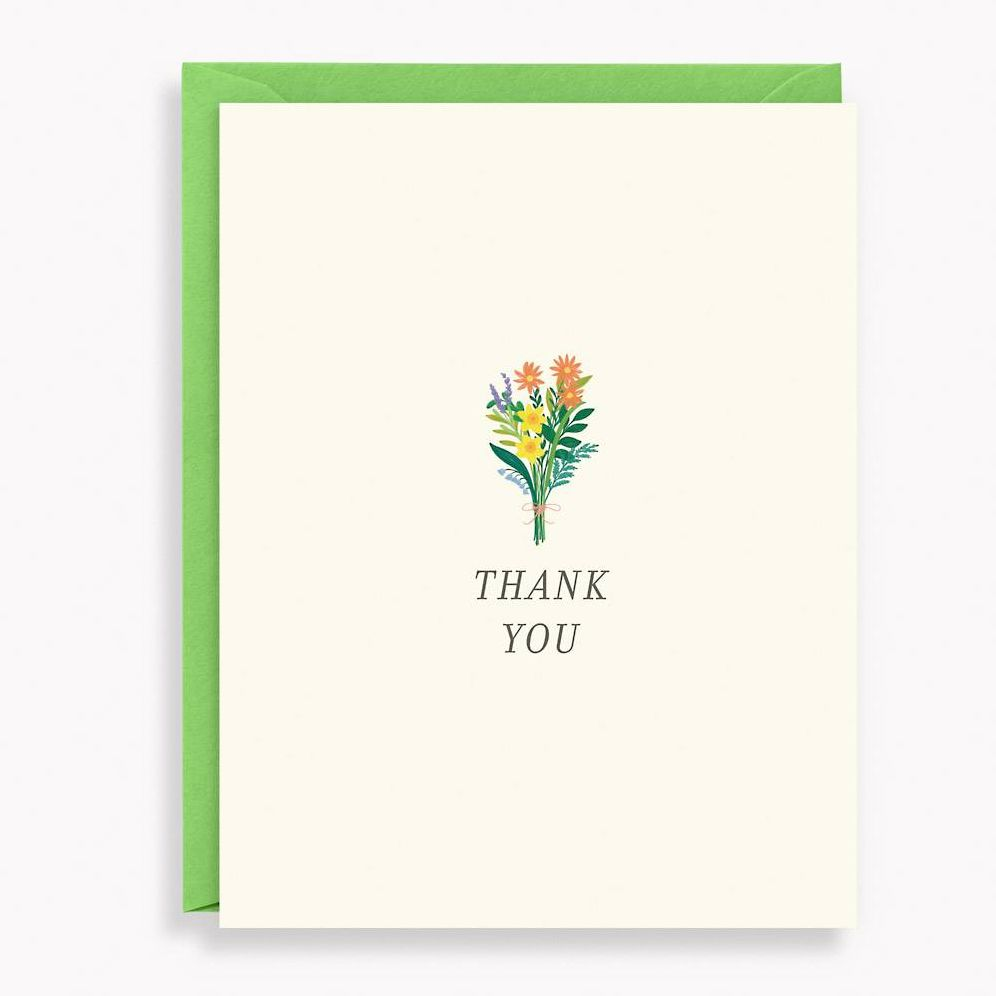 Miniature Bouquet Thank You Stationery Set