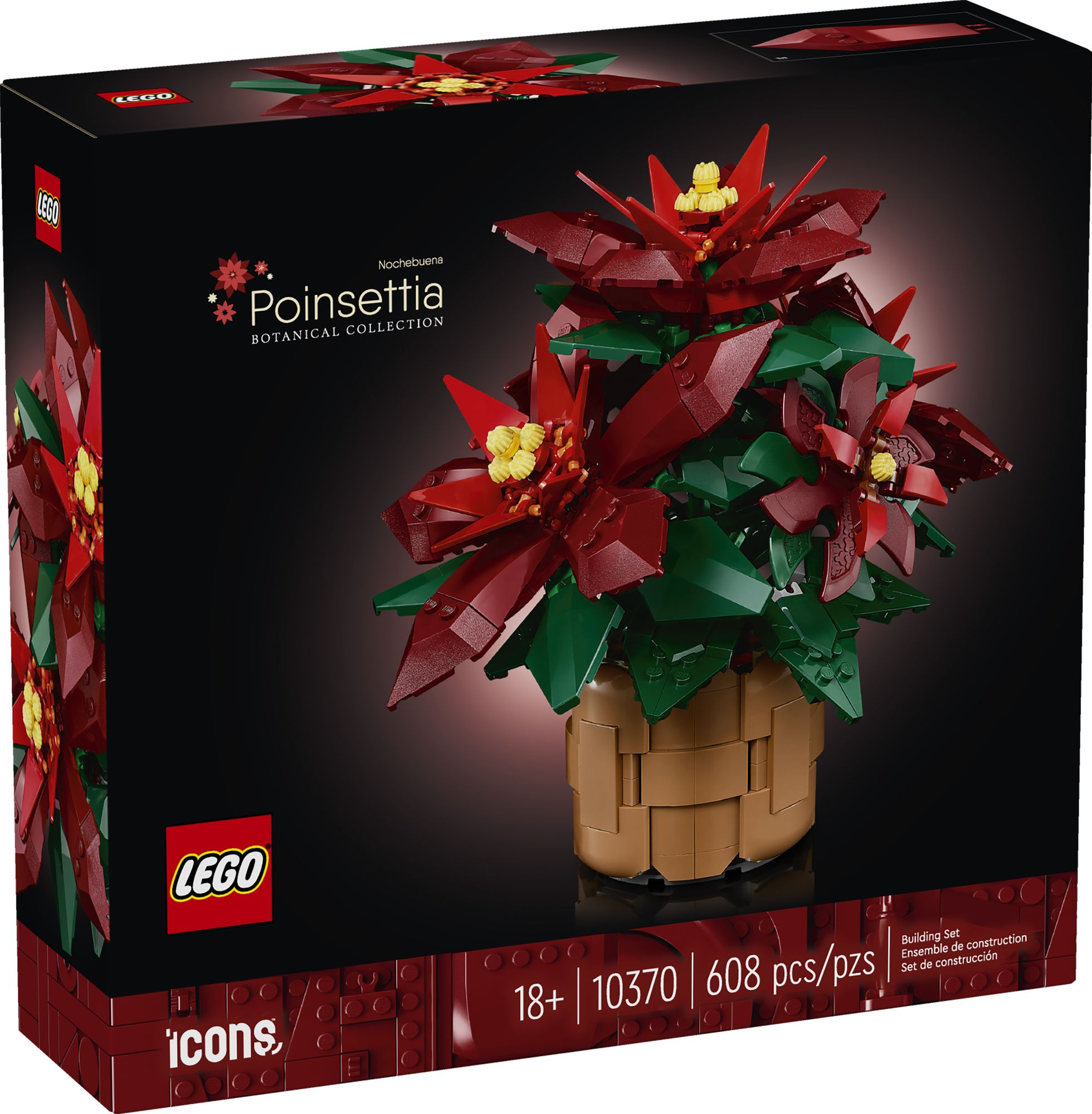 LEGO Icons Poinsettia 10370 - Image 6