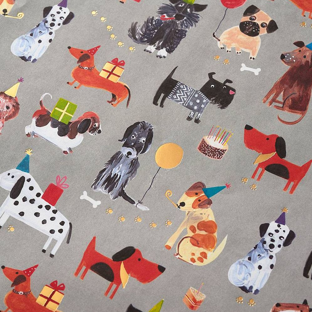 Party Dogs Flat Wrap
