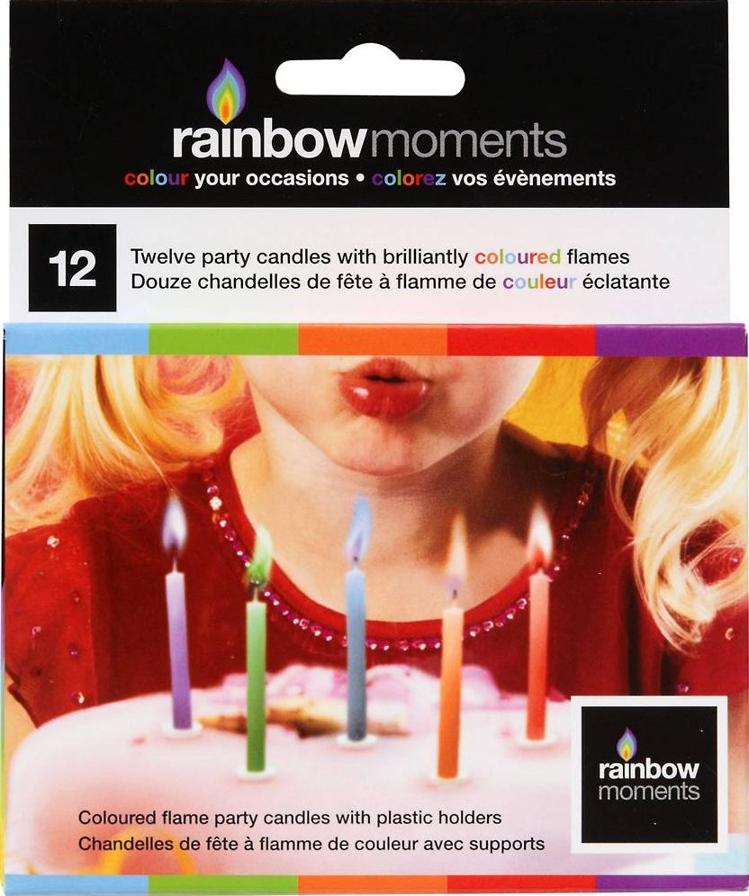 Colored Flame Birthday Candles