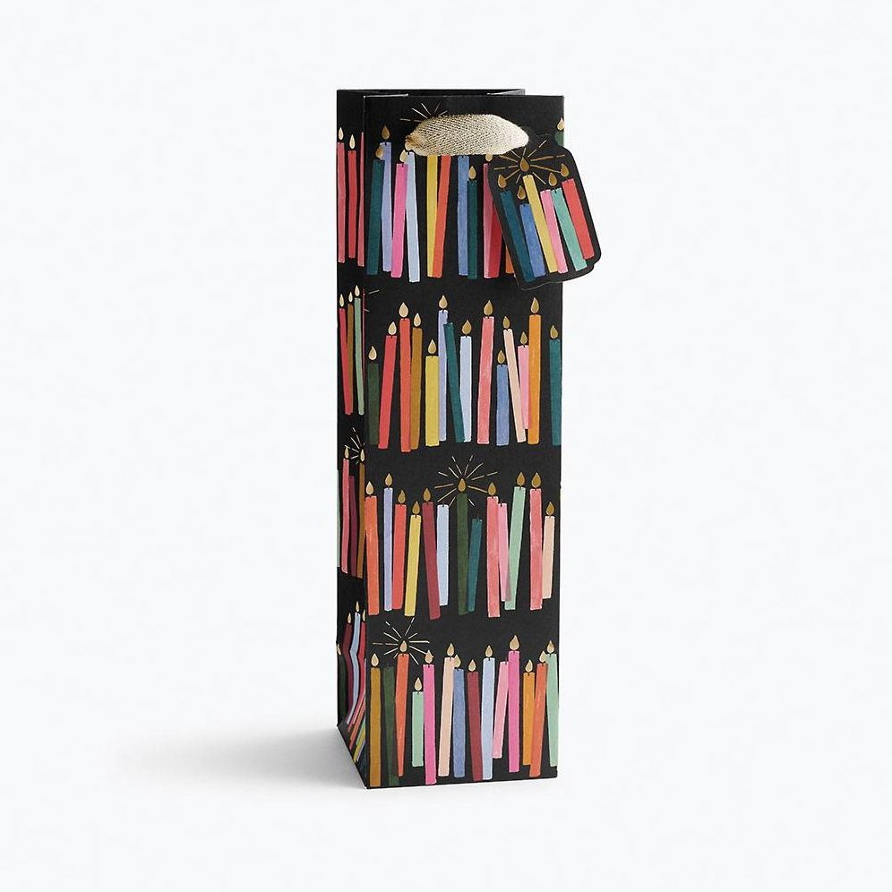 Rifle Paper Co. Birthday Candles Wine Bag