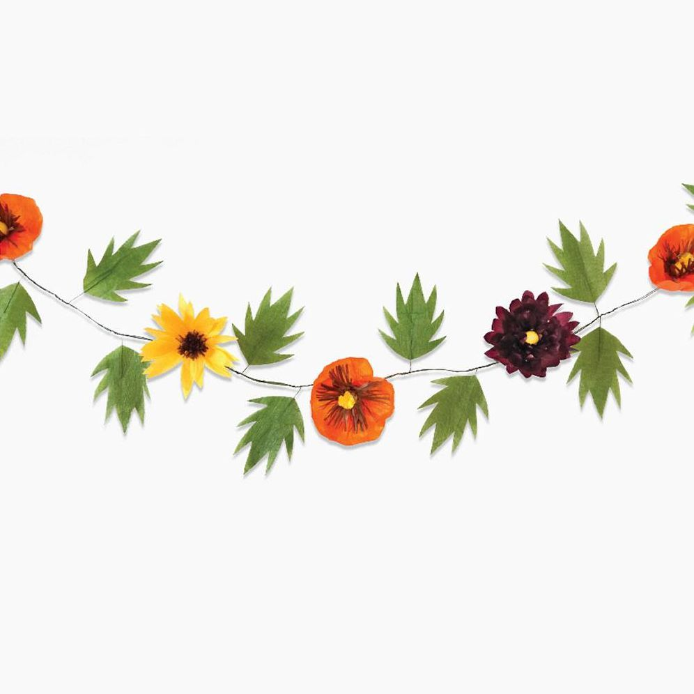 Fall Blooms Paper Garland