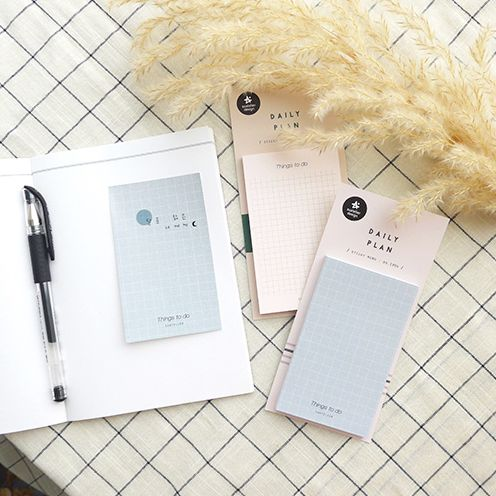 Alternative view of Suatelier Design Blue Grid Sticky Notes