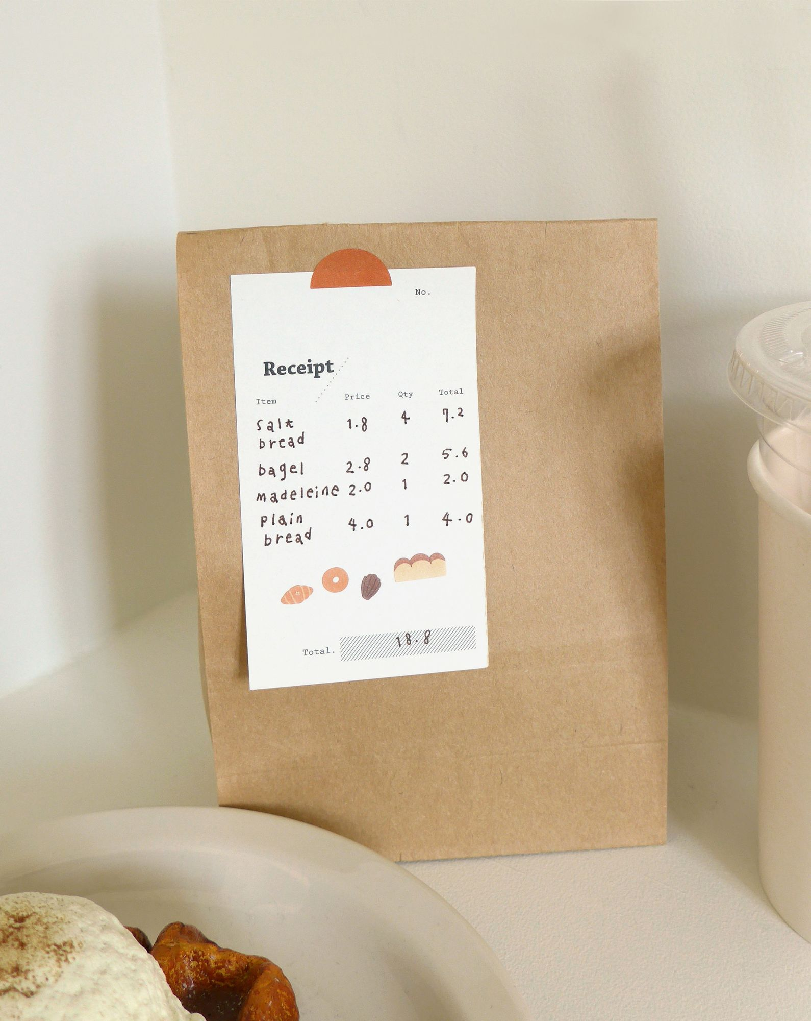 Alternative view of Suatelier Design Mini Stickers Bread