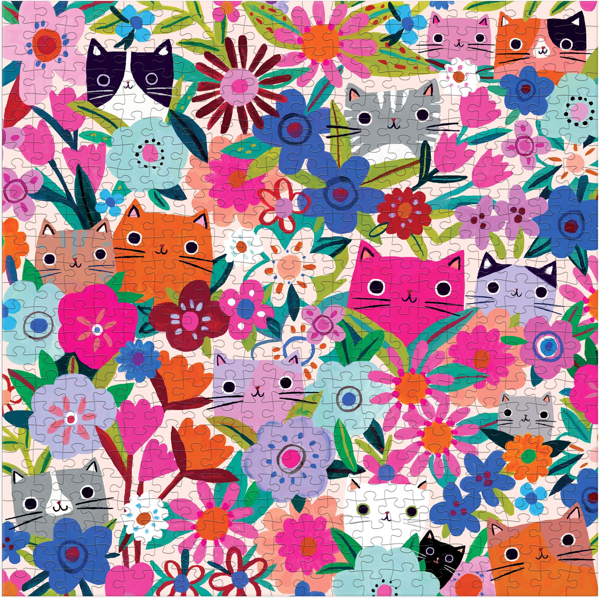 Blooming Cats 500 Piece Family Puzzle - Image 3