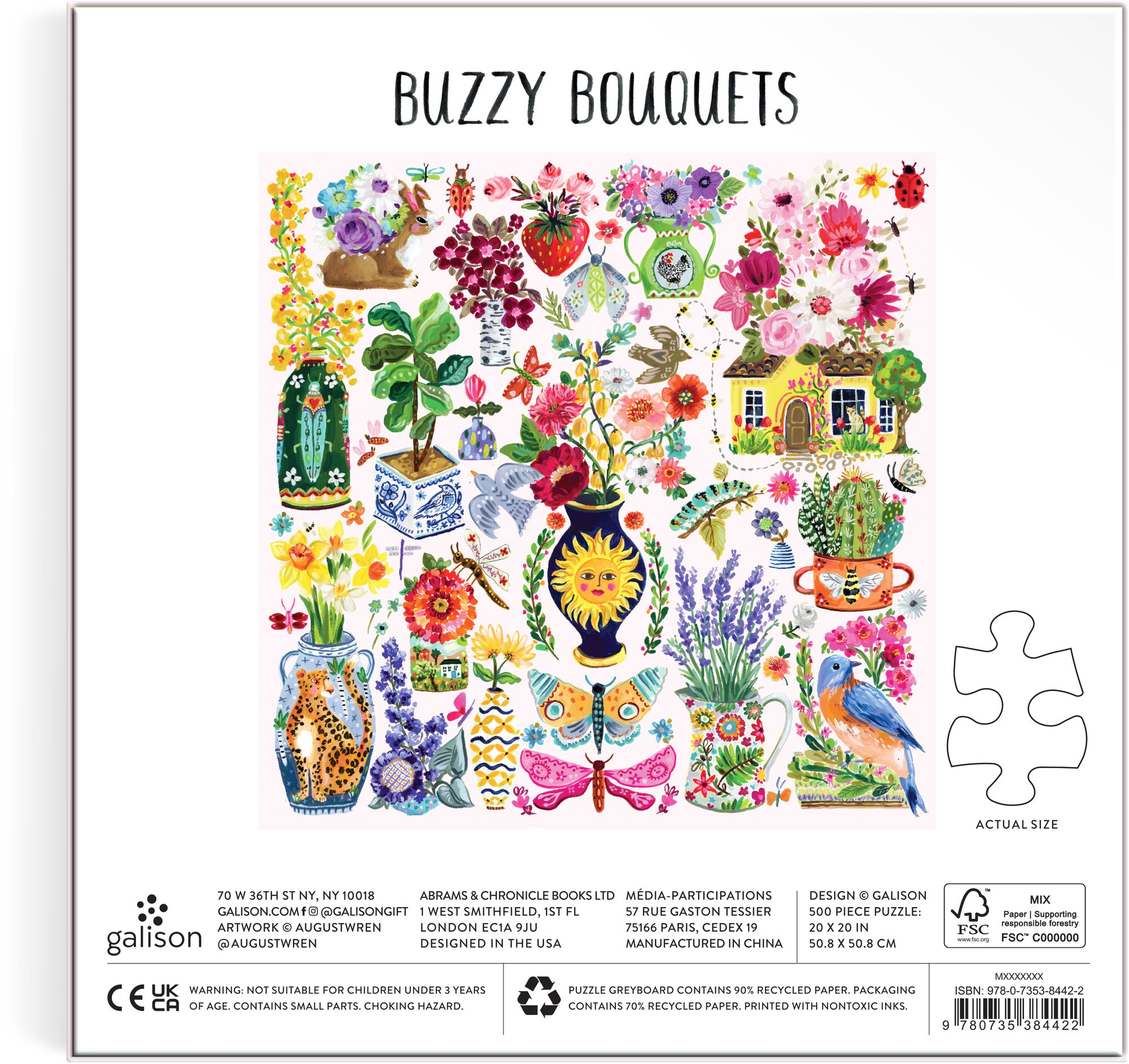 Buzzy Bouquets 500 Piece Puzzle - Image 5