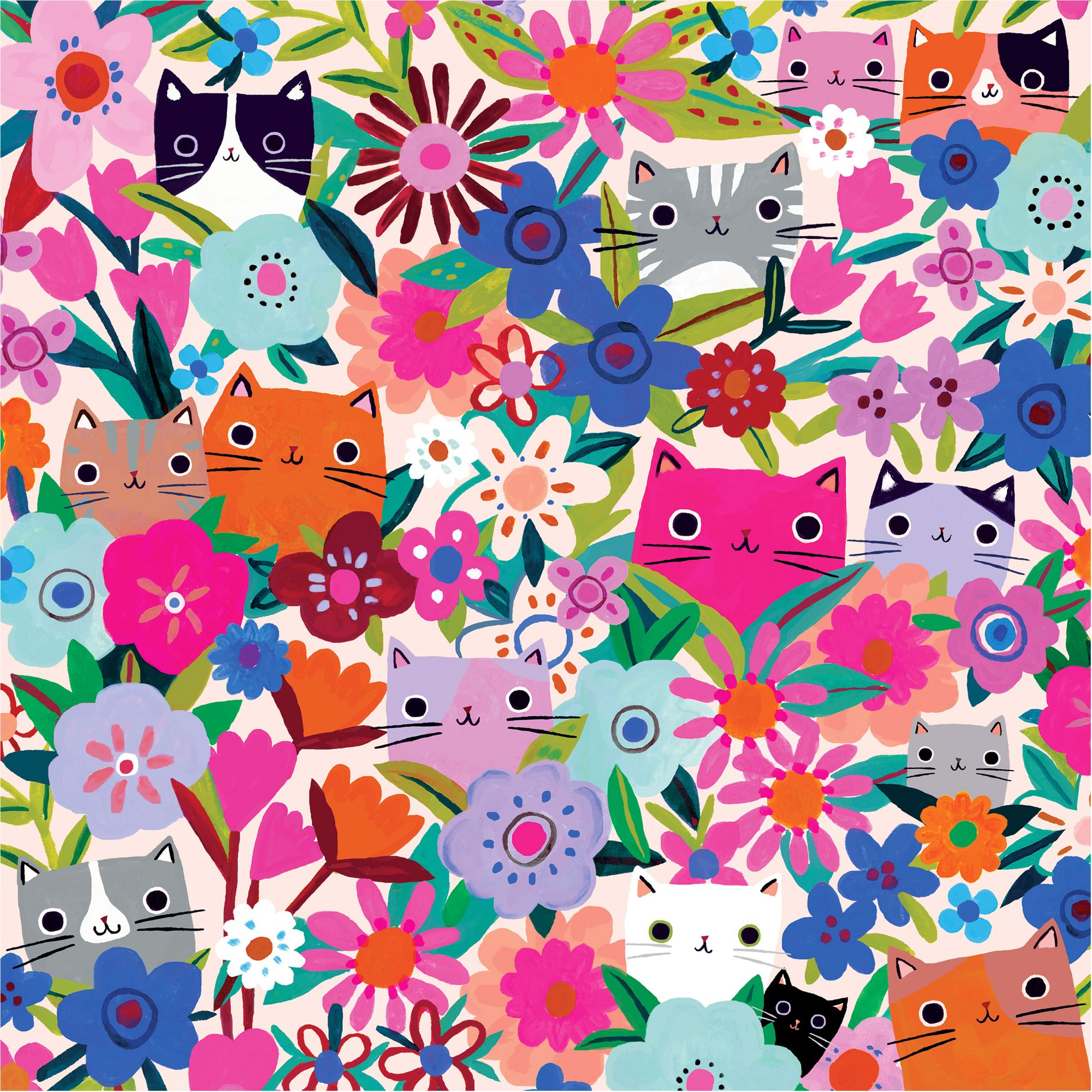 Blooming Cats 500 Piece Family Puzzle - Image 5