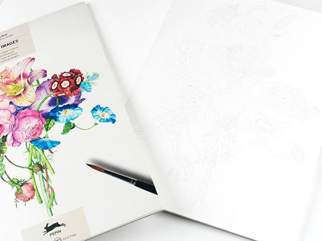 Alternative view of Floral Images - Artists' Colouring Book