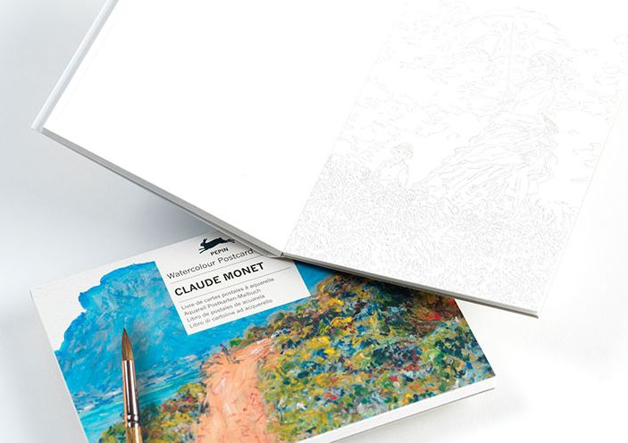Alternative view of Claude Monet (new edition) - Watercolour Postcard Book
