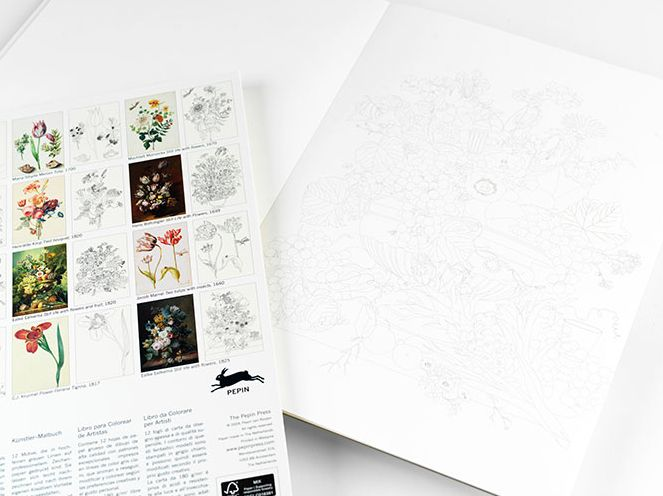 Floral Images - Artists' Colouring Book - Image 3