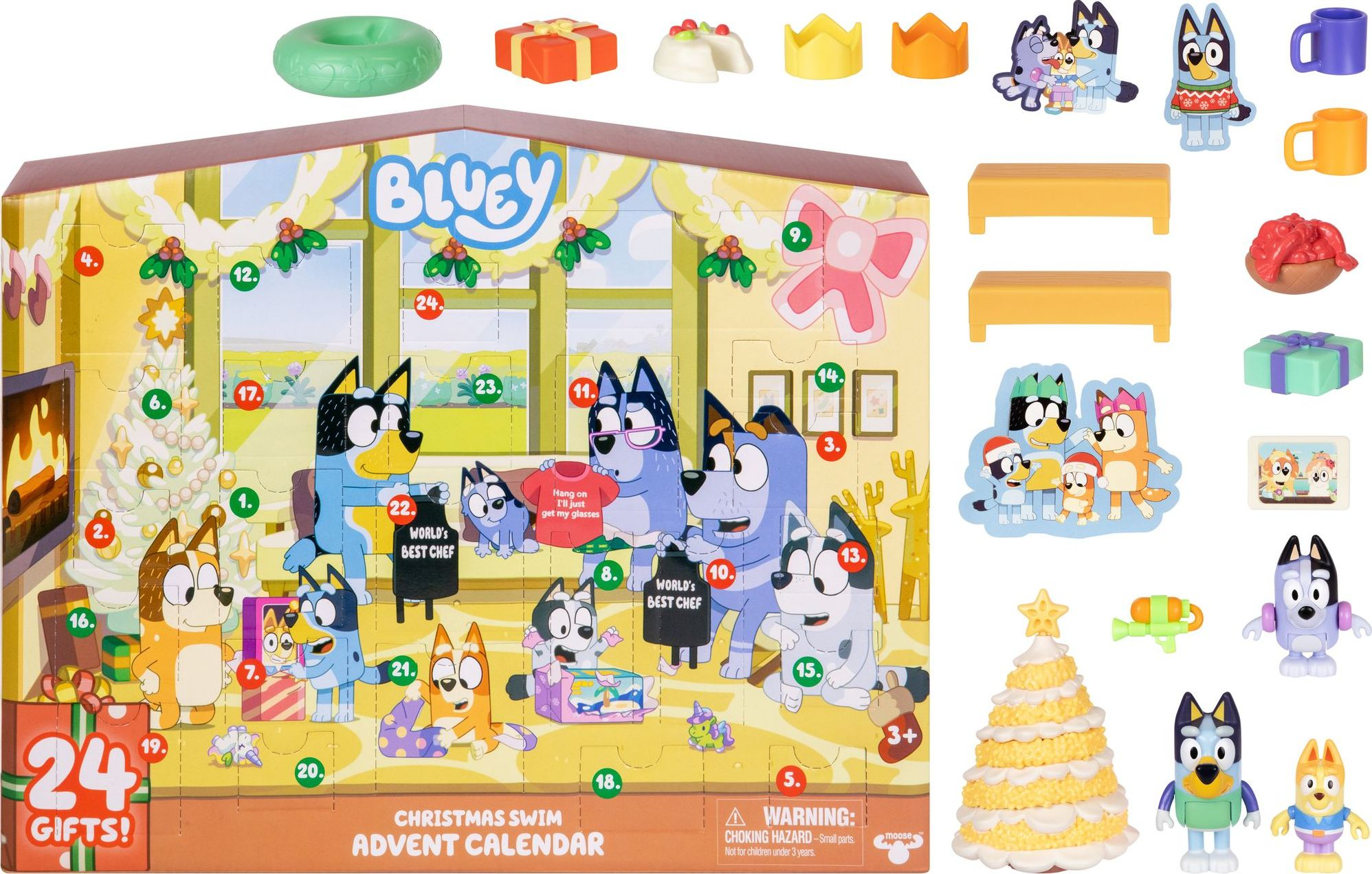 Alternative view of Bluey Christmas Swim Advent Calendar