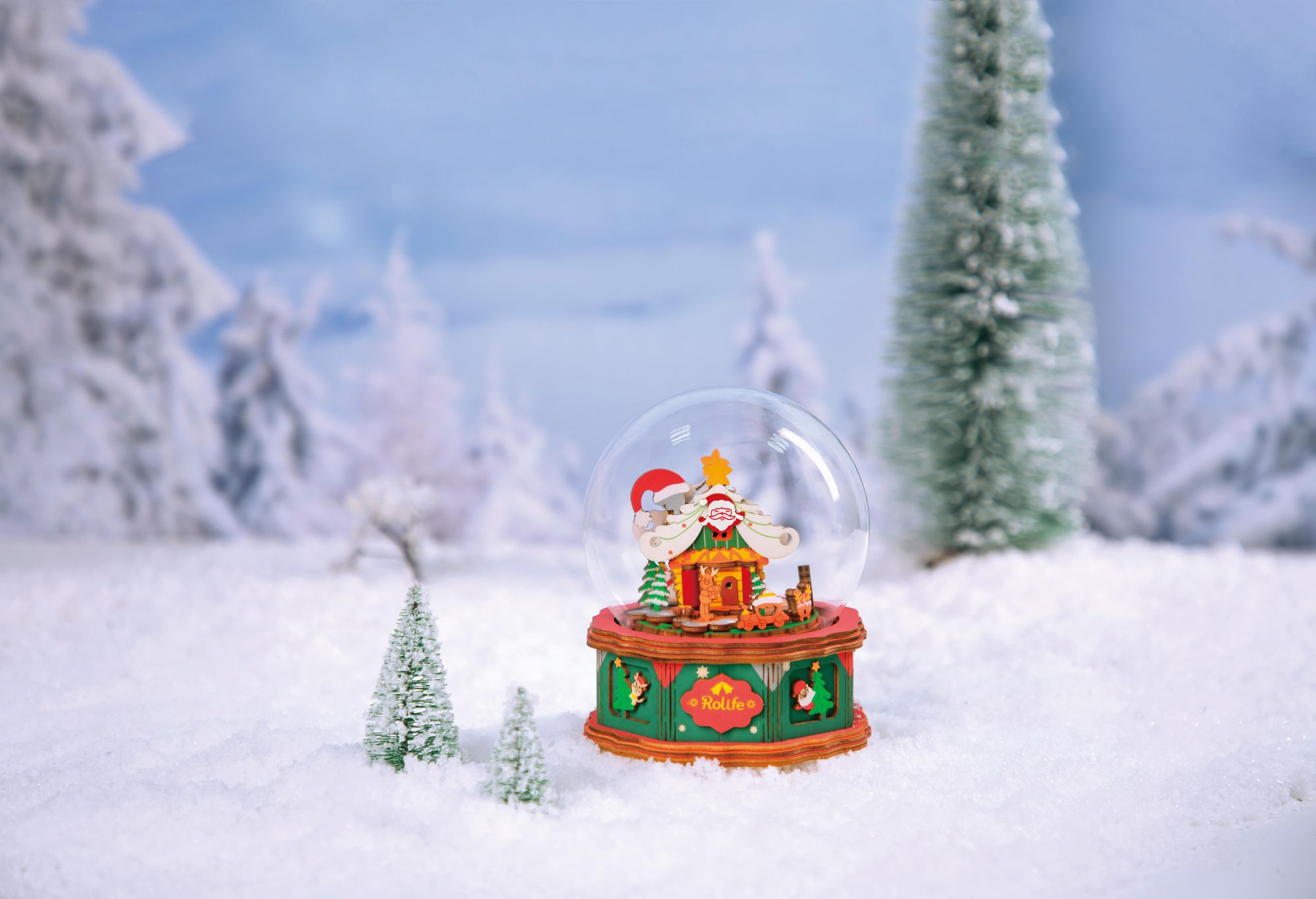 Christmas Town Snowglobe DIY Music Box - Image 4