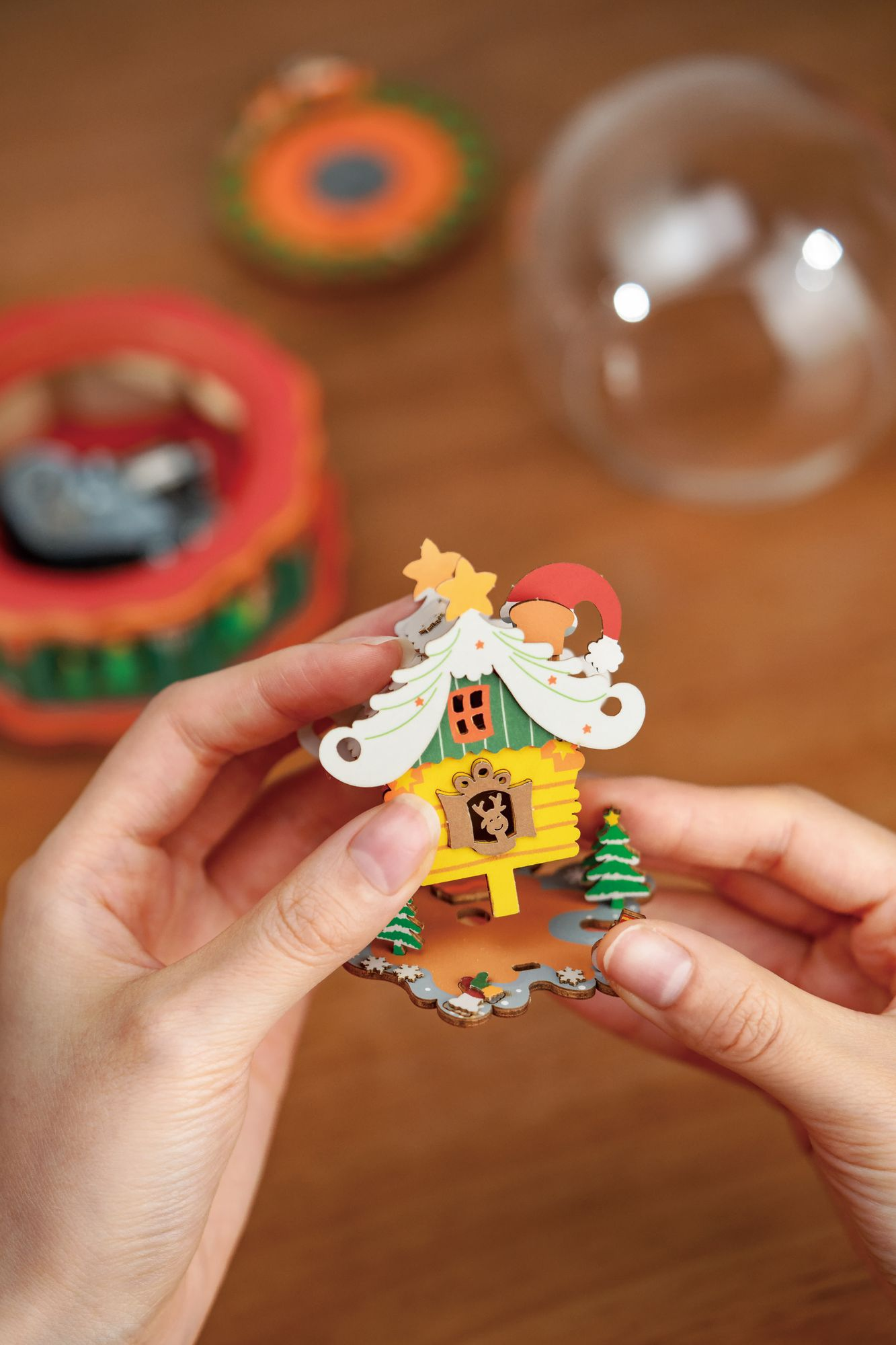 Christmas Town Snowglobe DIY Music Box - Image 6