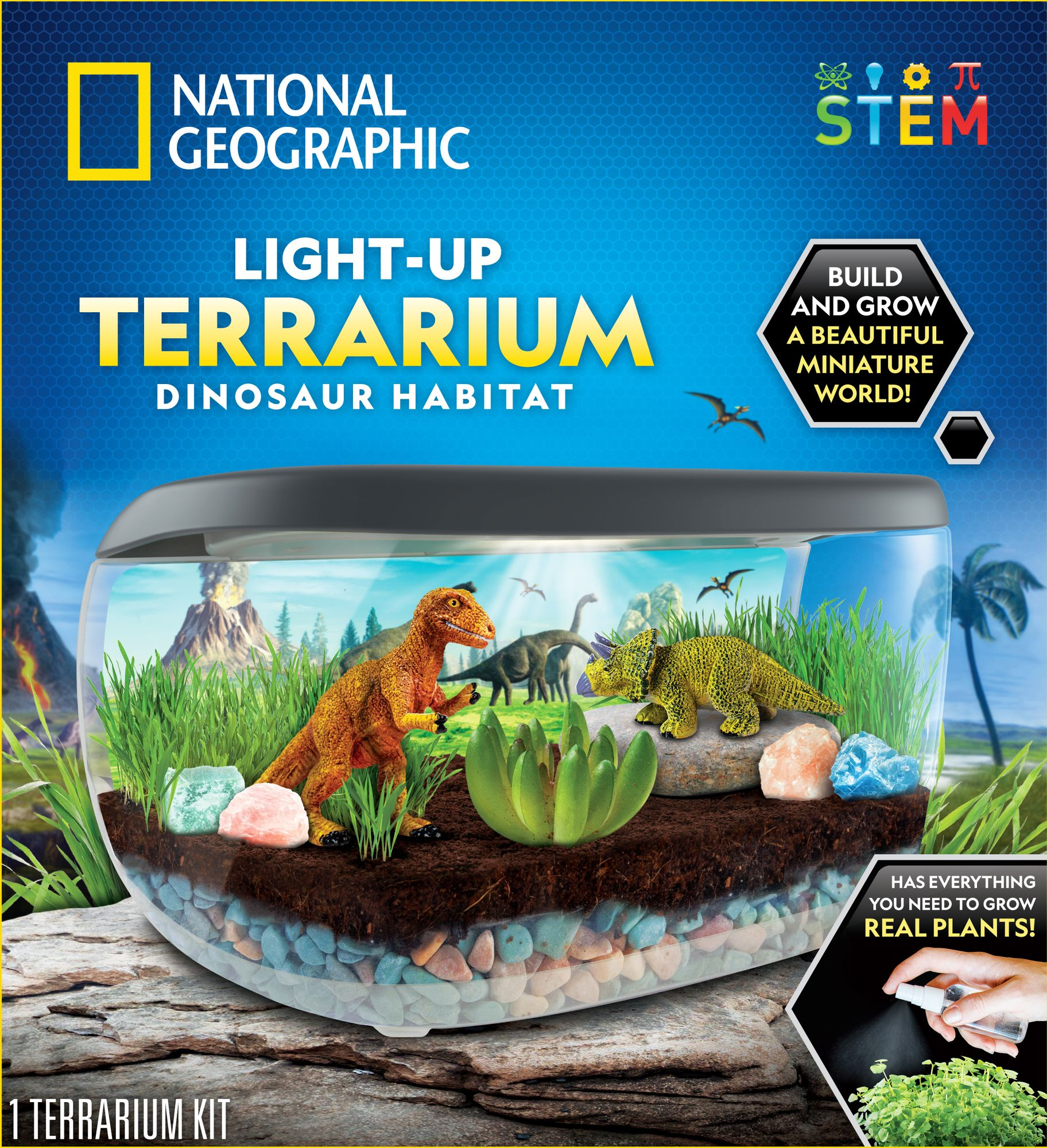 Alternative view of National Geographic Light up Terrarium: Dinosaur Habitat