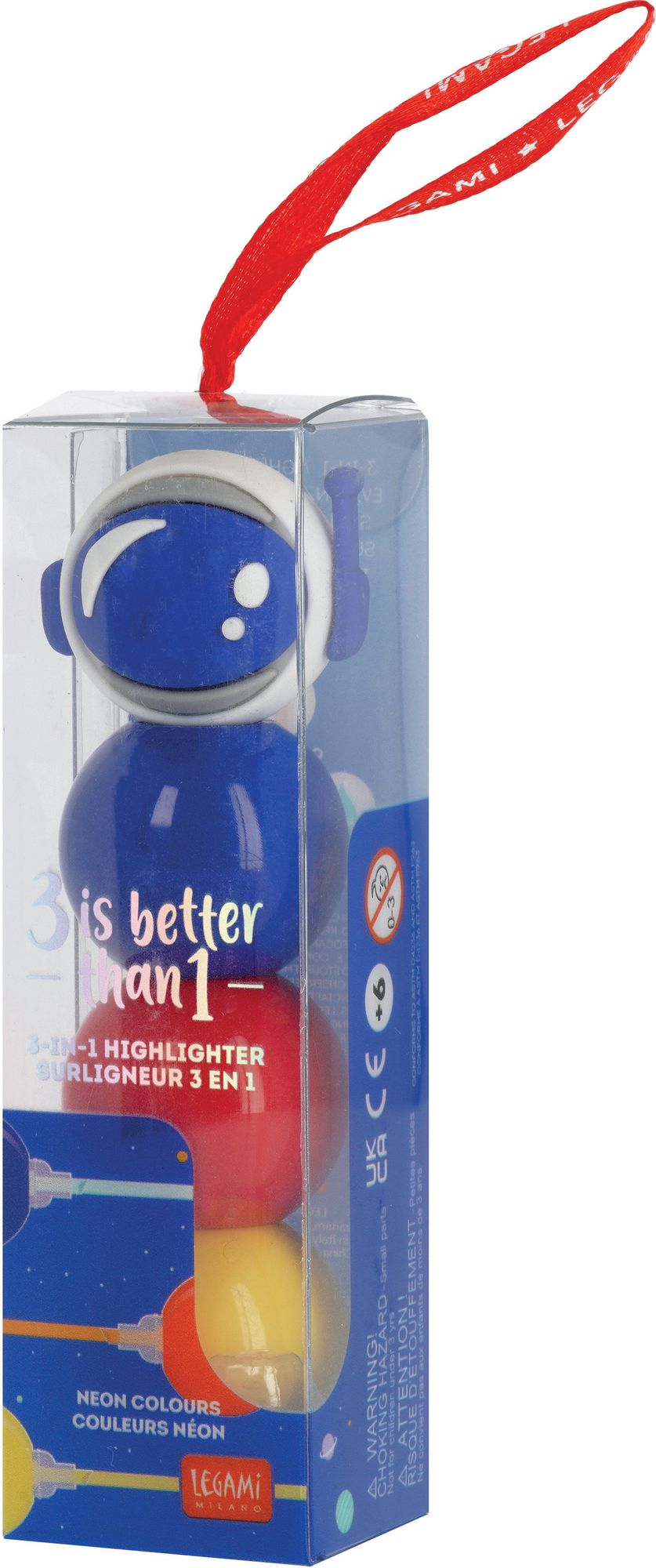 Alternative view of Legami 3-In-1 Highlighter - 3 Is Better Than 1 - Space