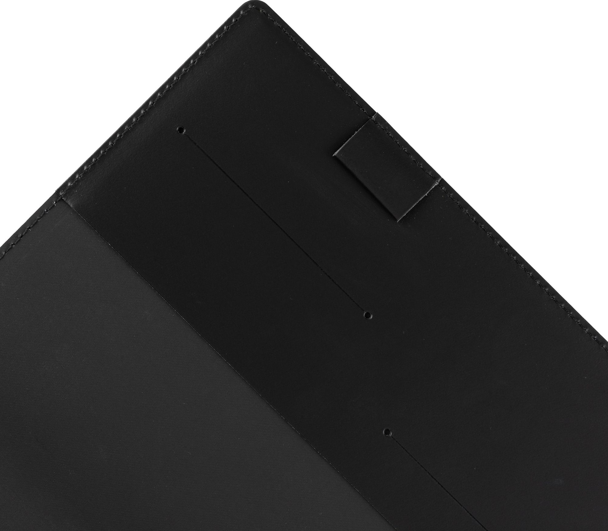 Paper Source Black Leather Refillable A5 Journal Cover - Image 6