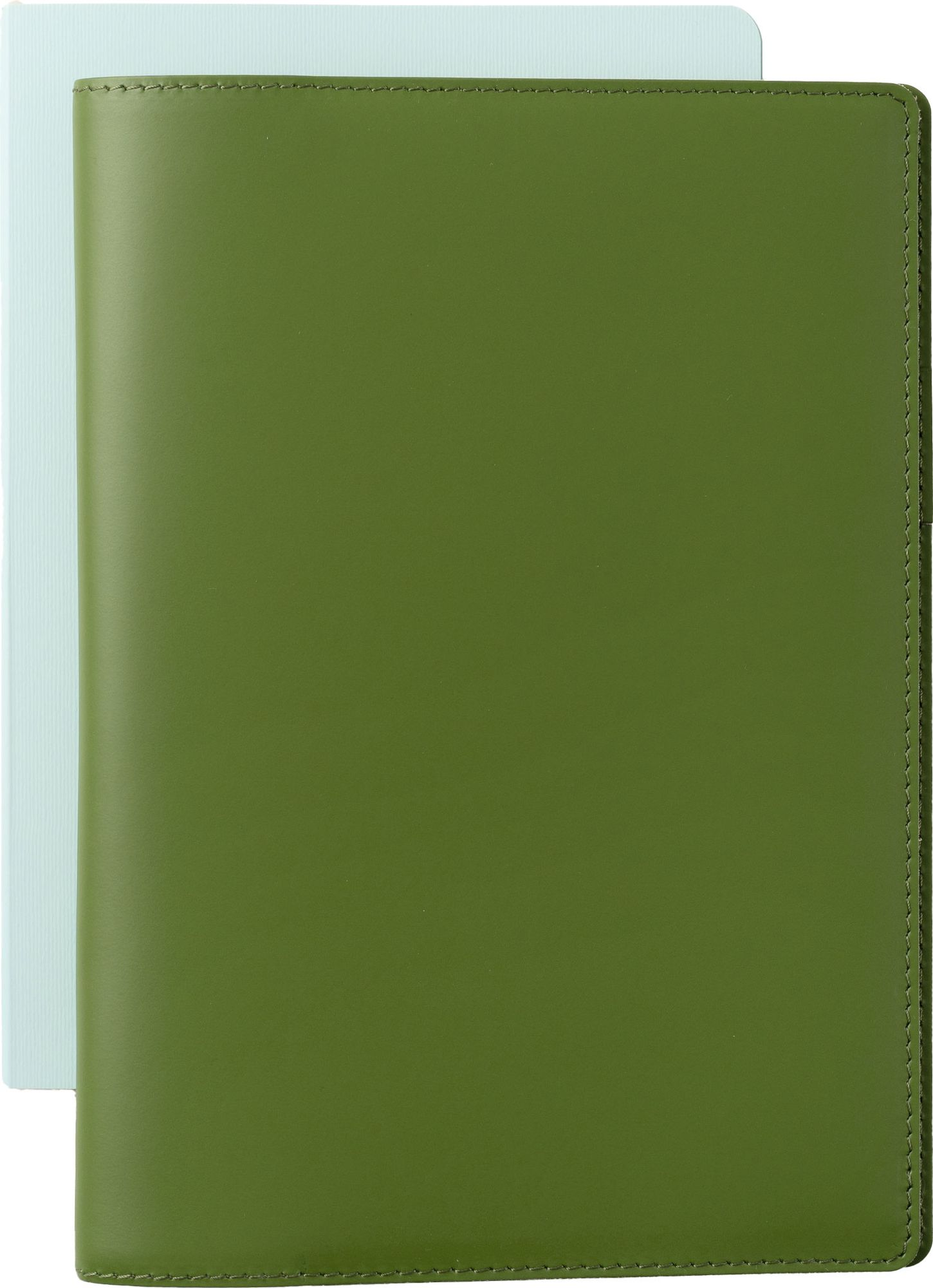 Alternative view of Paper Source Green Leather Refillable A5 Journal Cover