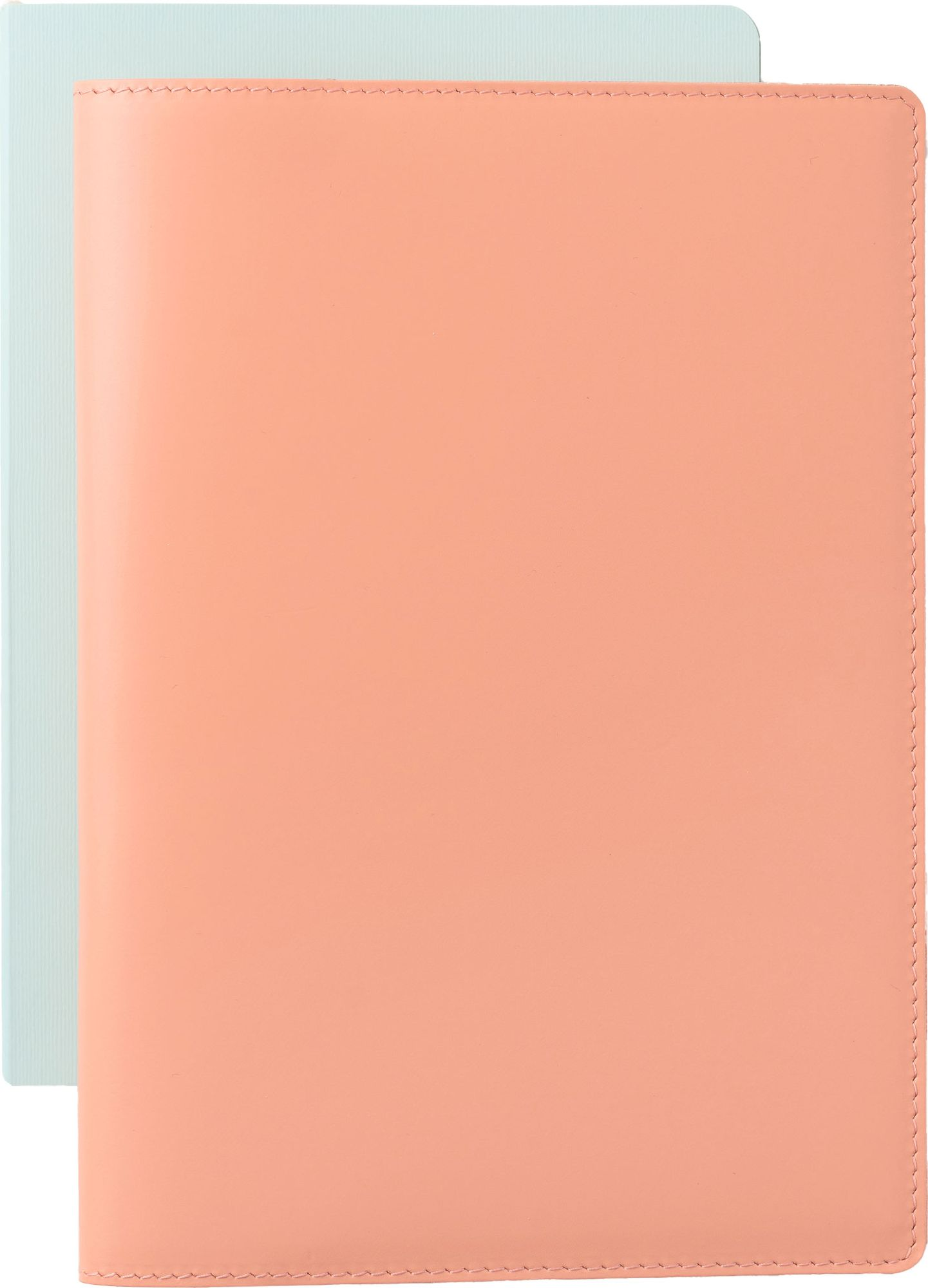 Alternative view of Paper Source Peach Leather Refillable A5 Journal Cover