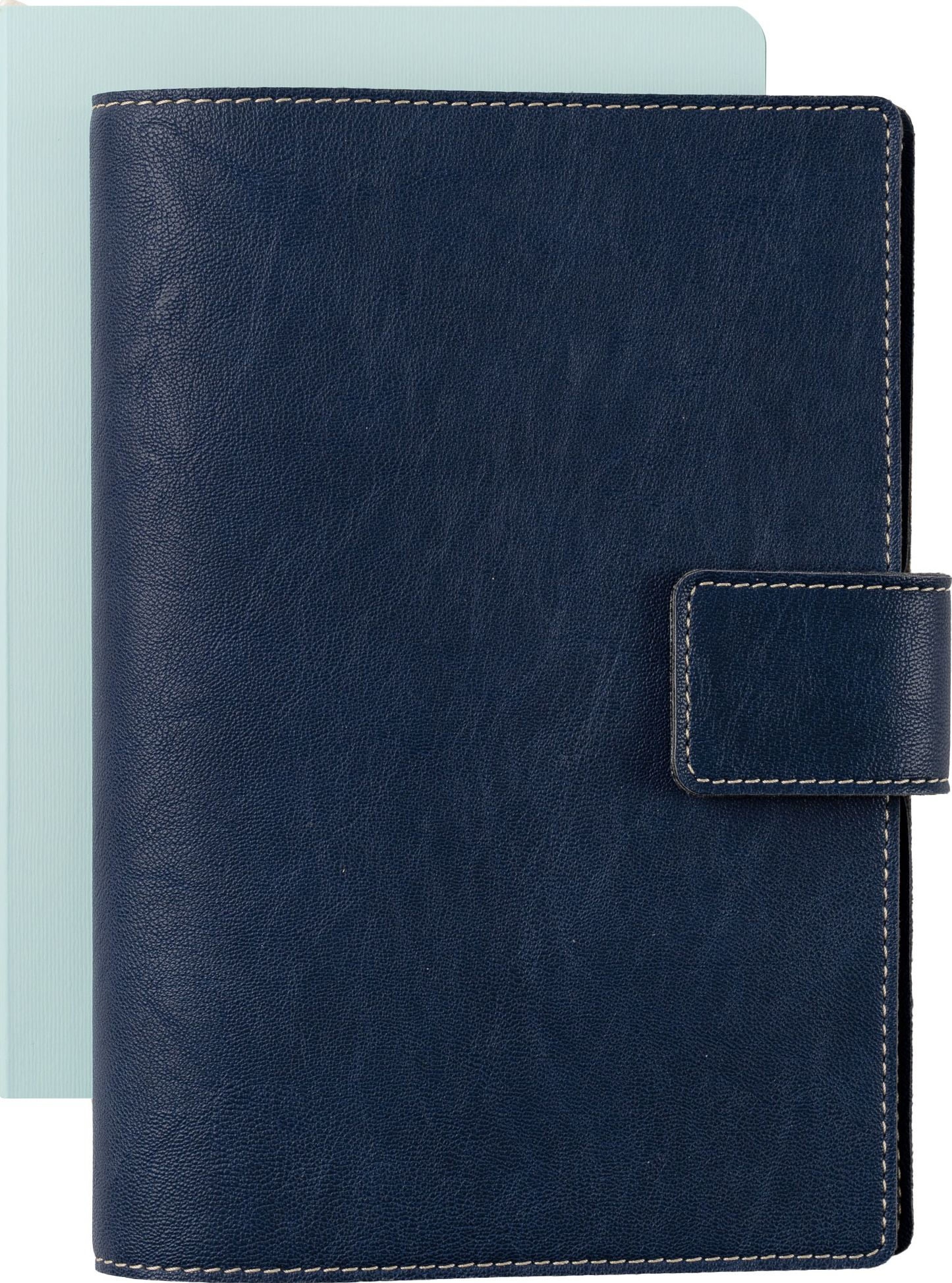 Alternative view of Paper Source Nautic Blue A5 Leather Journal Cover with Clasp