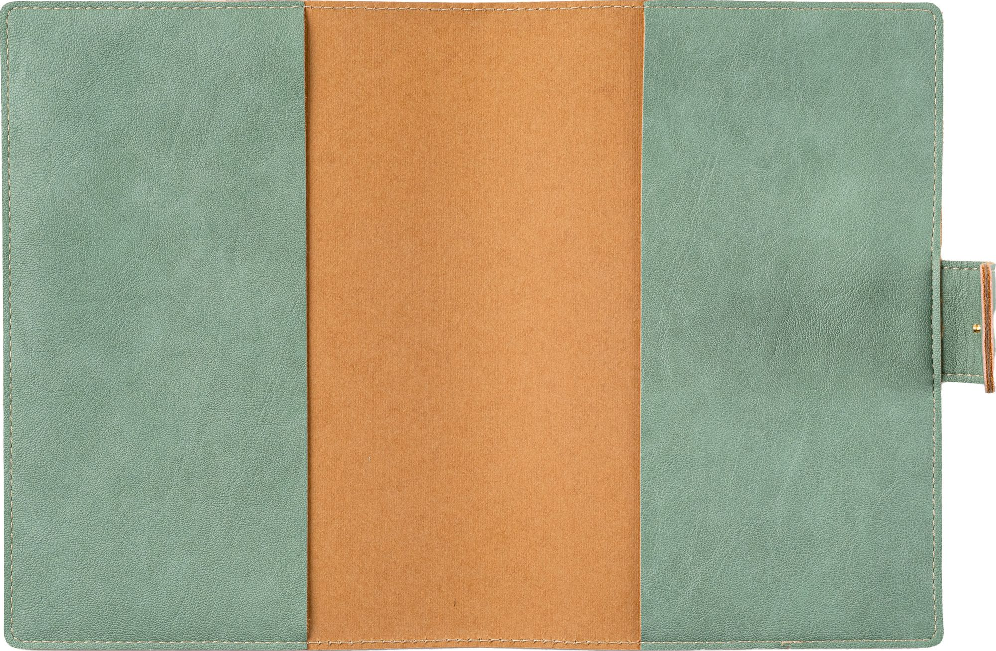 Paper Source Sage Green A5 Leather Journal Cover with Clasp - Image 3