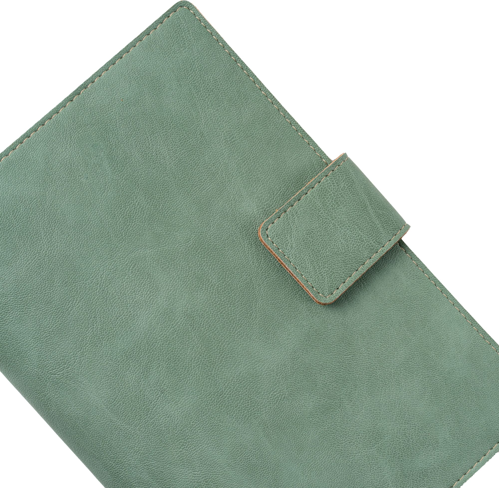 Paper Source Sage Green A5 Leather Journal Cover with Clasp - Image 5