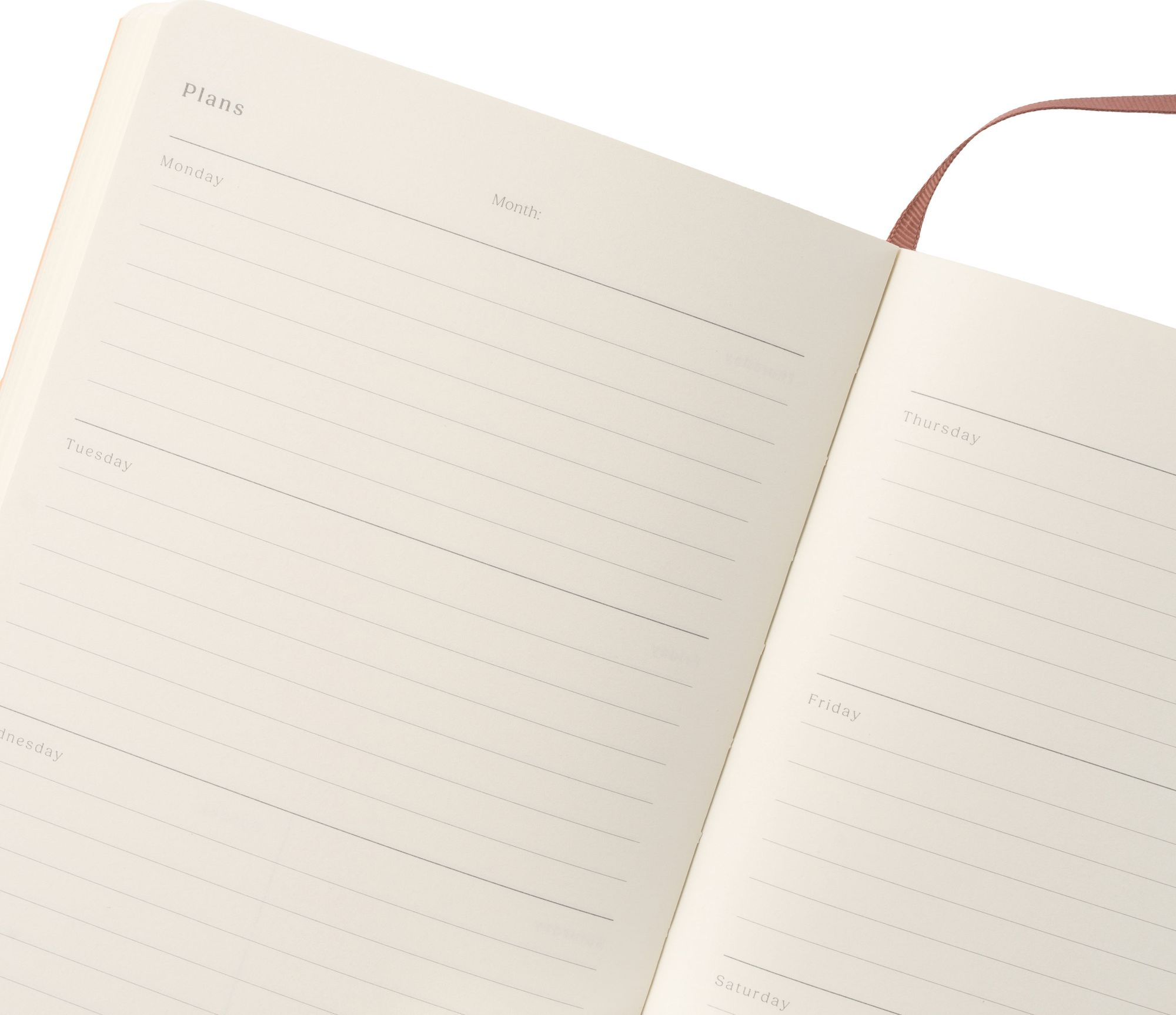 Paper Source A5 Weekly Horizontal Undated Planner Pages - Image 5