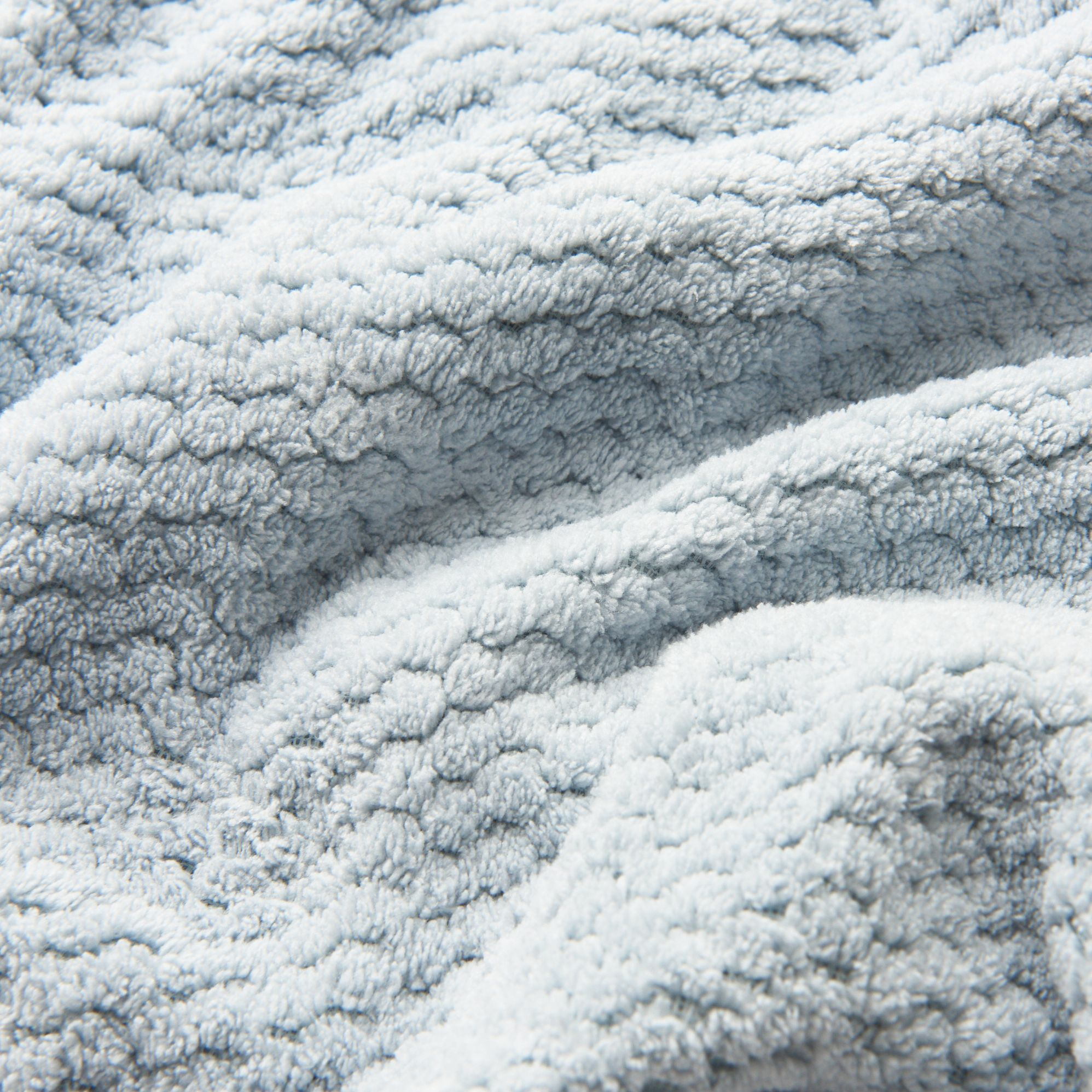 Alternative view of Plush Towel Hair Wrap - Blue