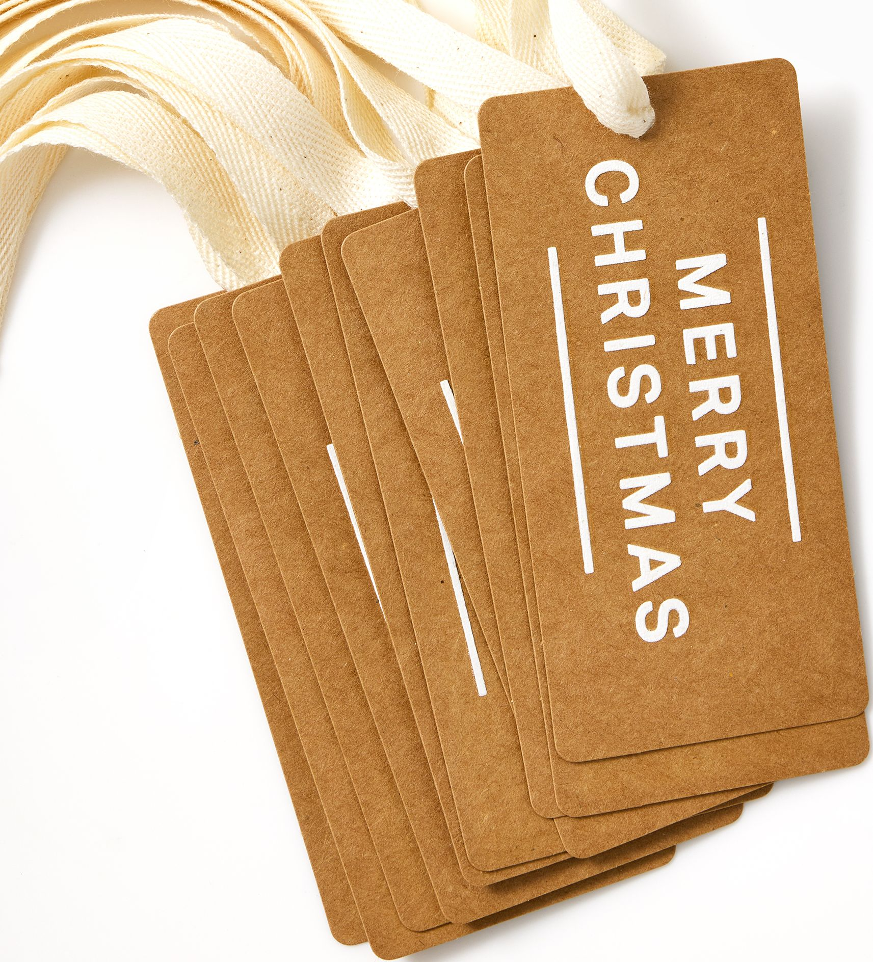Alternative view of Kraft Merry Christmas Gift Tags
