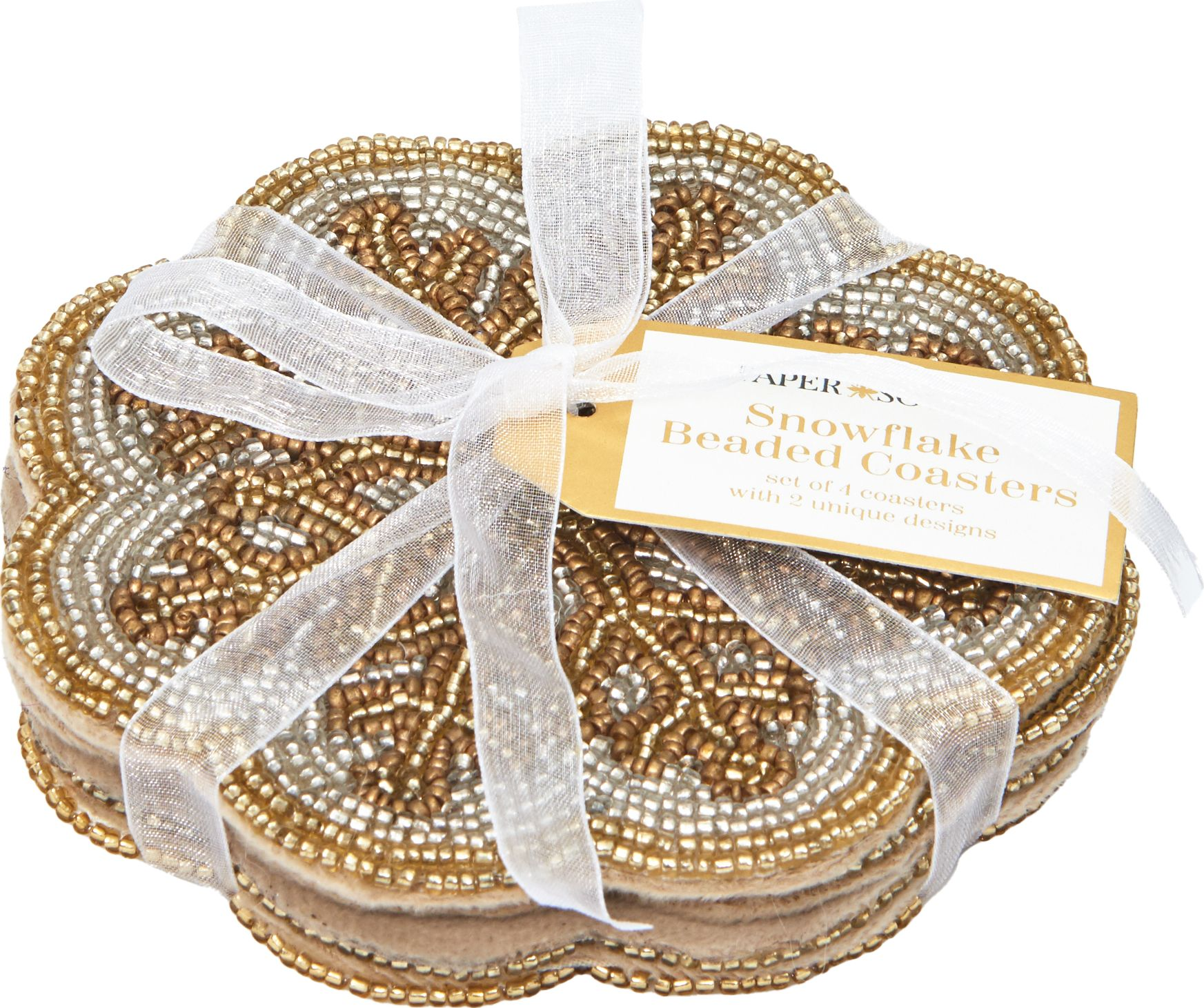 Alternative view of Snowflake Beaded Coasters