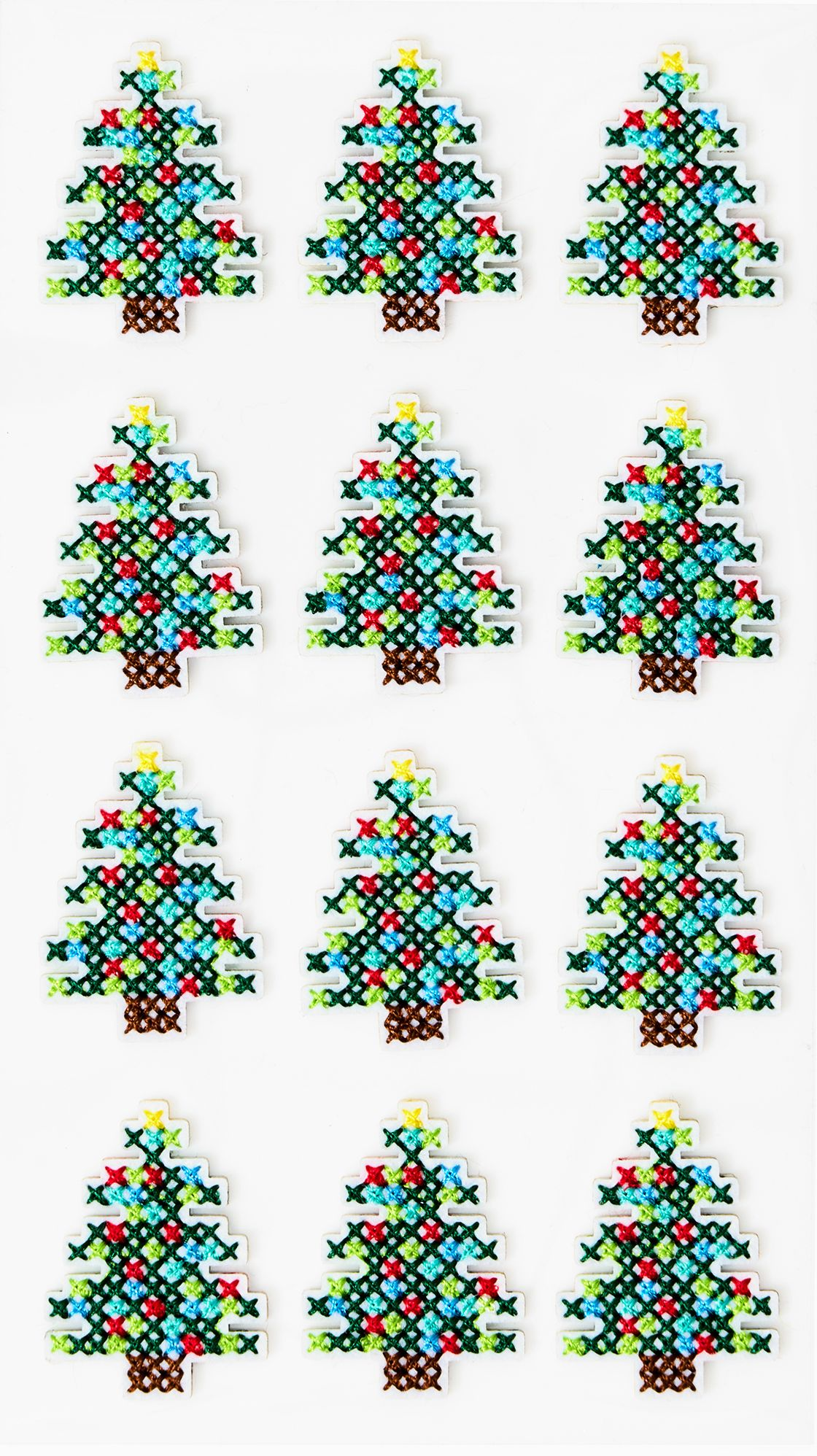 Alternative view of Stitched Trees Stickers