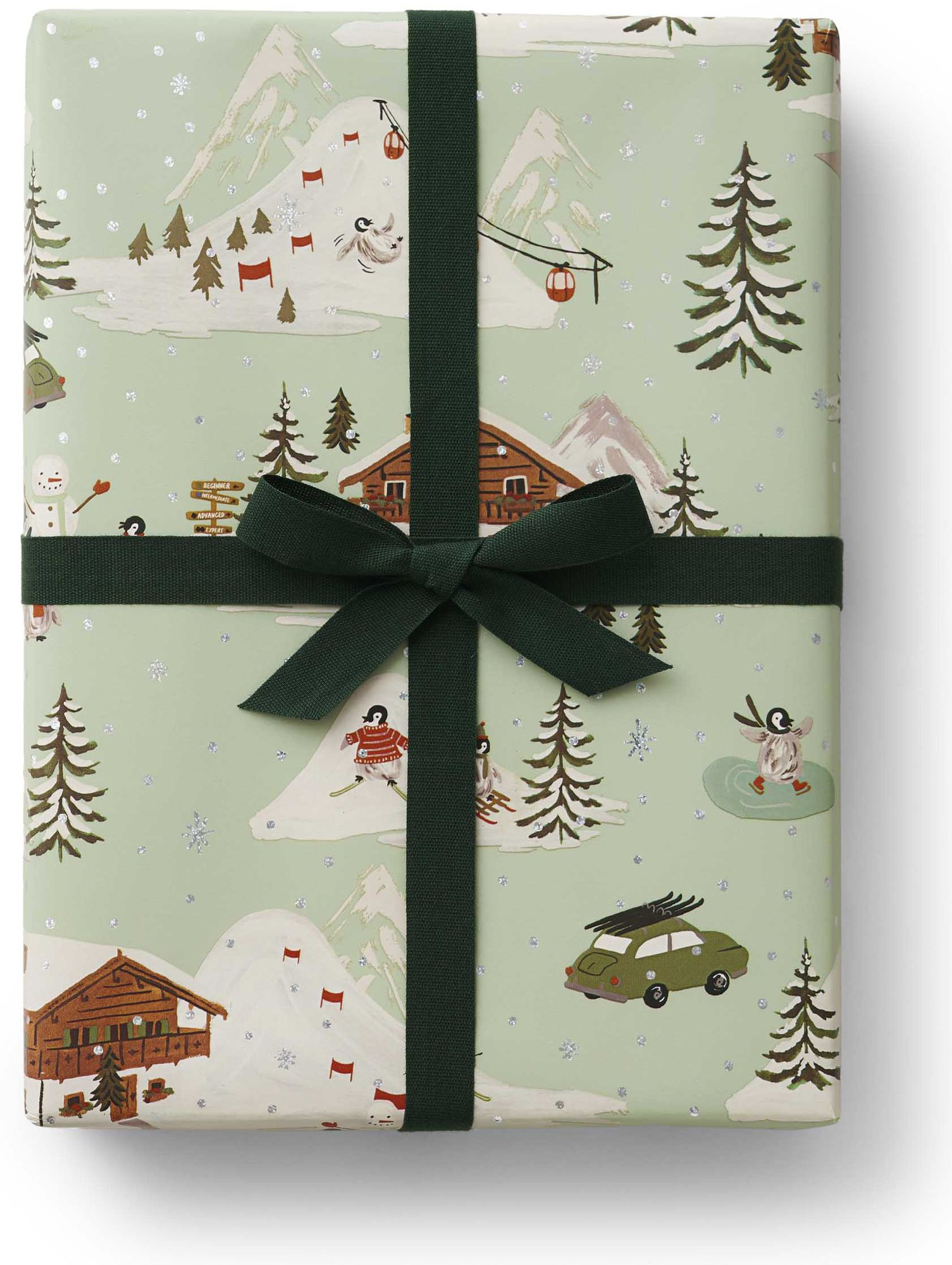 Alternative view of Rifle Penguin Village Continuous Roll Wrap