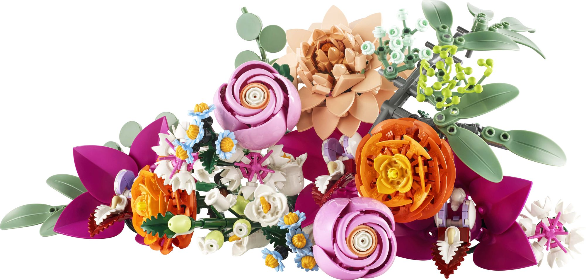 Alternative view of LEGO Botanicals Pretty Pink Flower Bouquet 10342