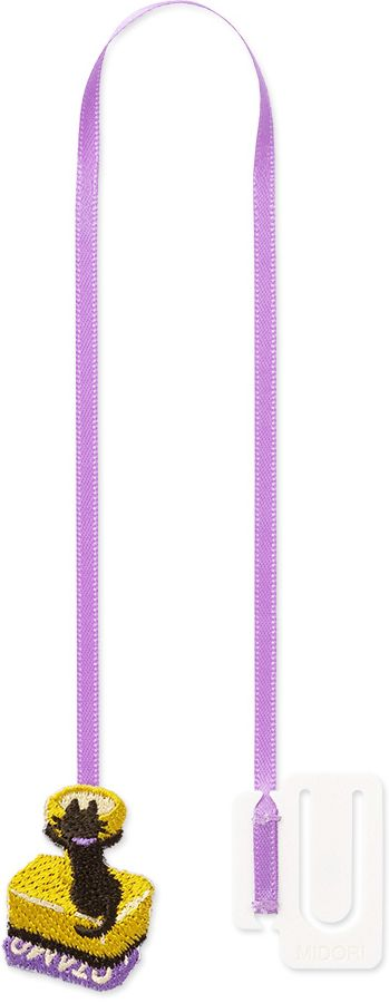 Alternative view of Midori Embroidery Bookmark Clip Cat