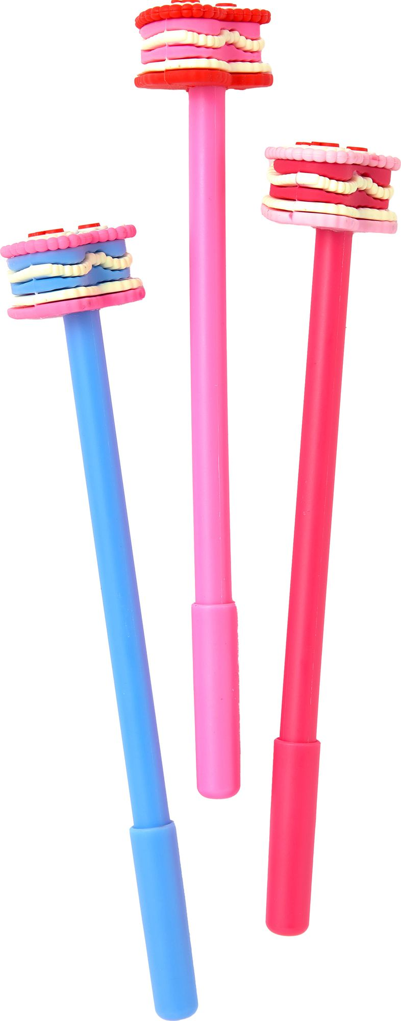 Alternative view of Heart Cake Pens, 3 styles assorted