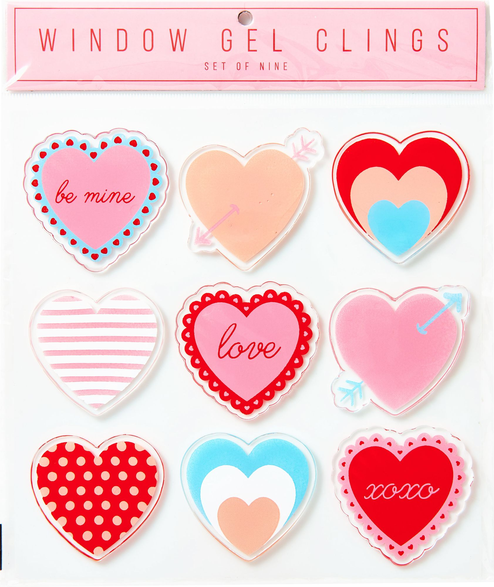 Alternative view of Heart Window Gel Clings
