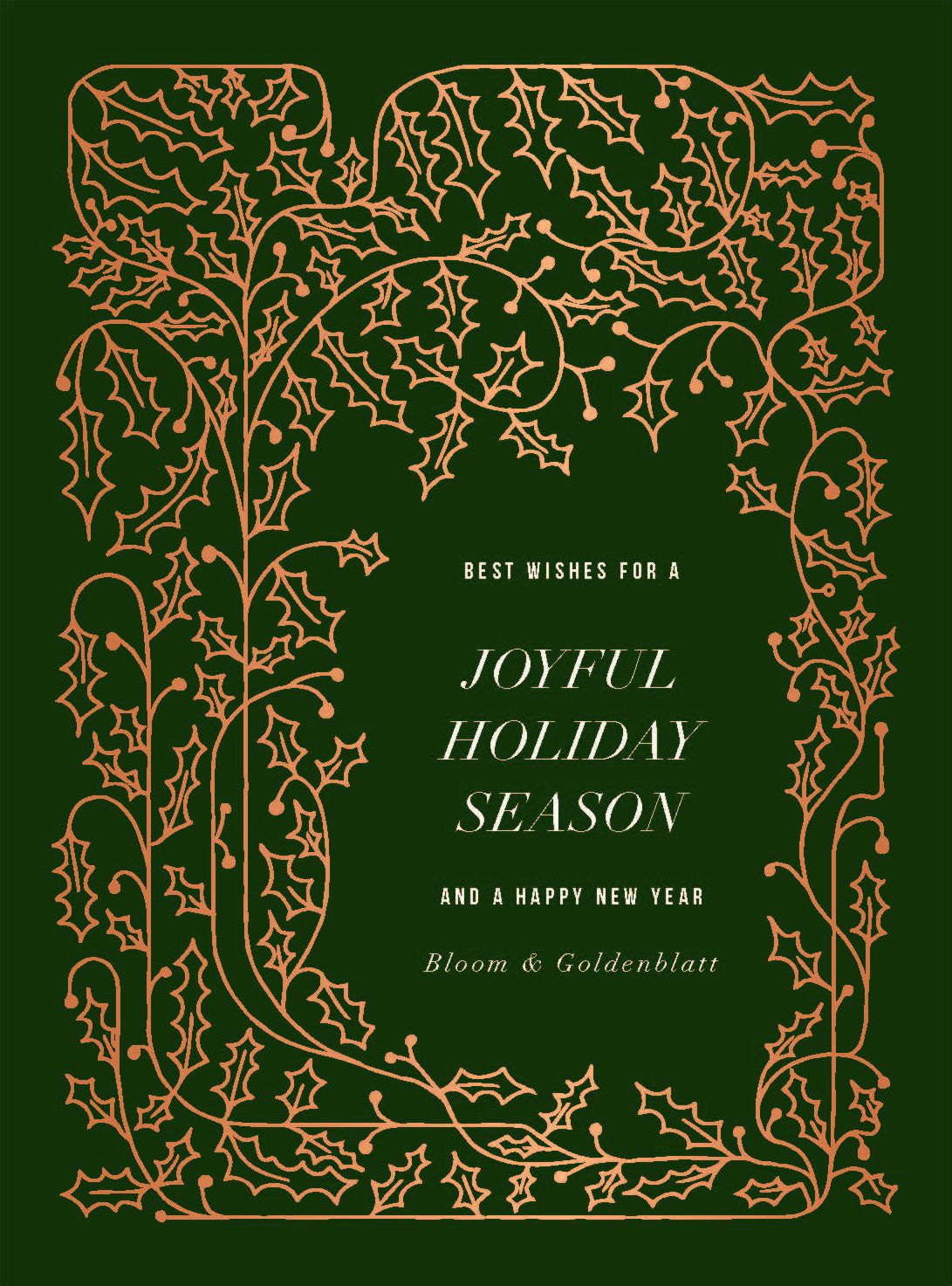Holly Forest Holiday Card - Image 2