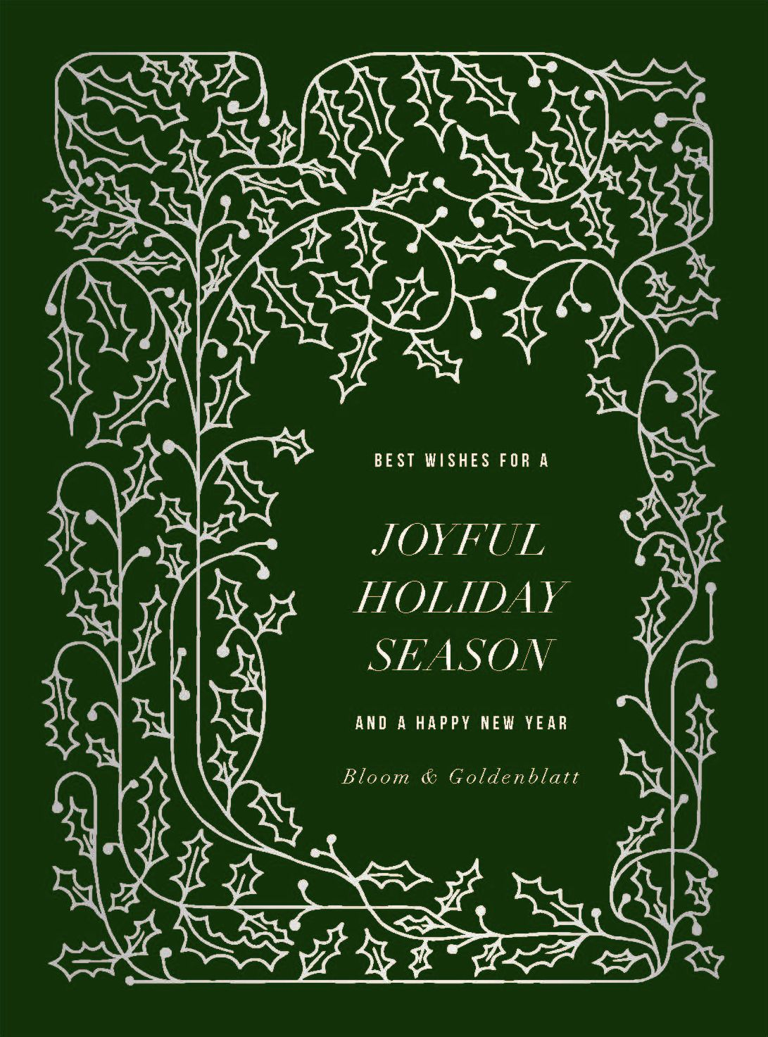 Holly Forest Holiday Card - Image 3