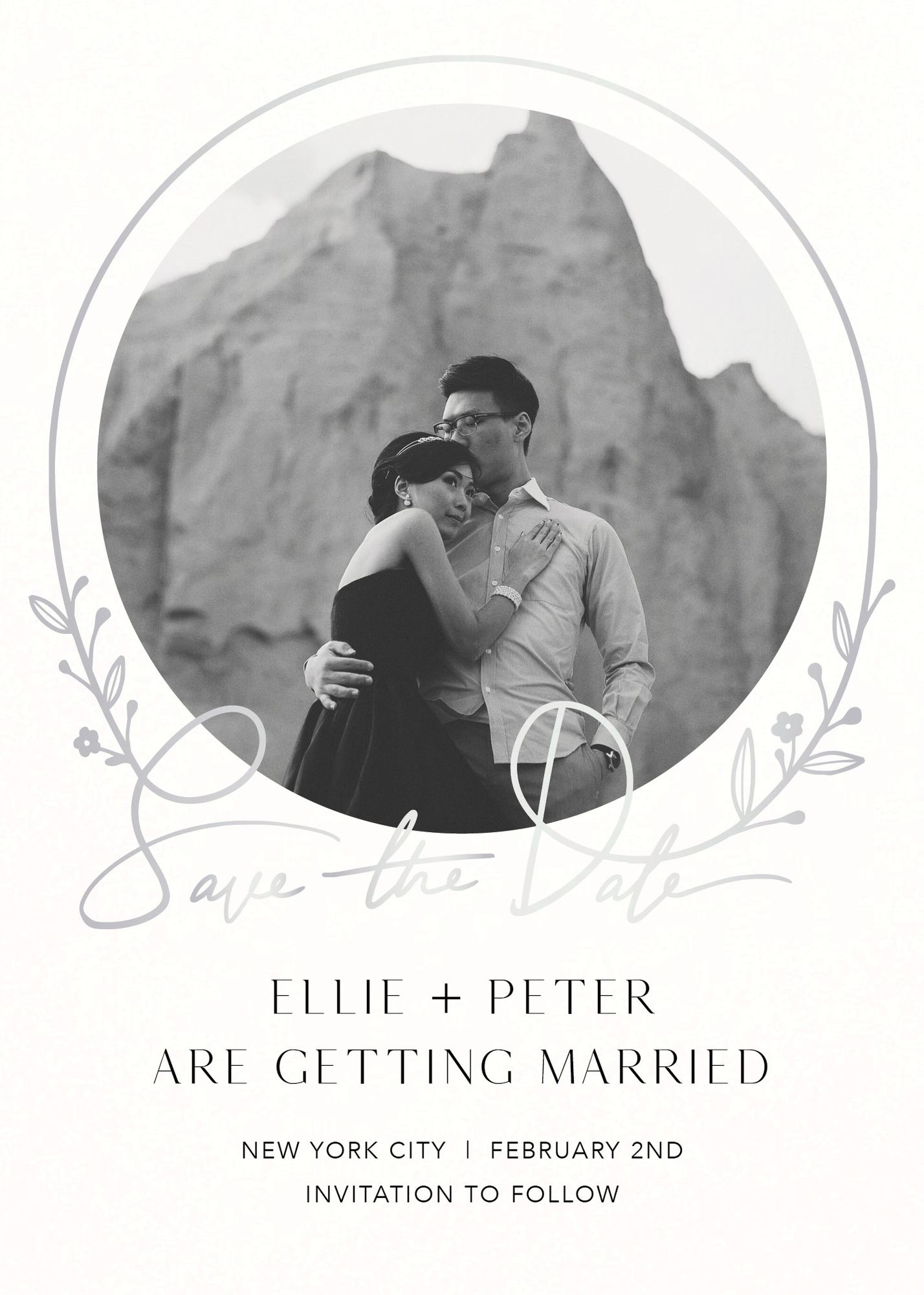 Aurv©ole Foil Save the Date Card - Image 4