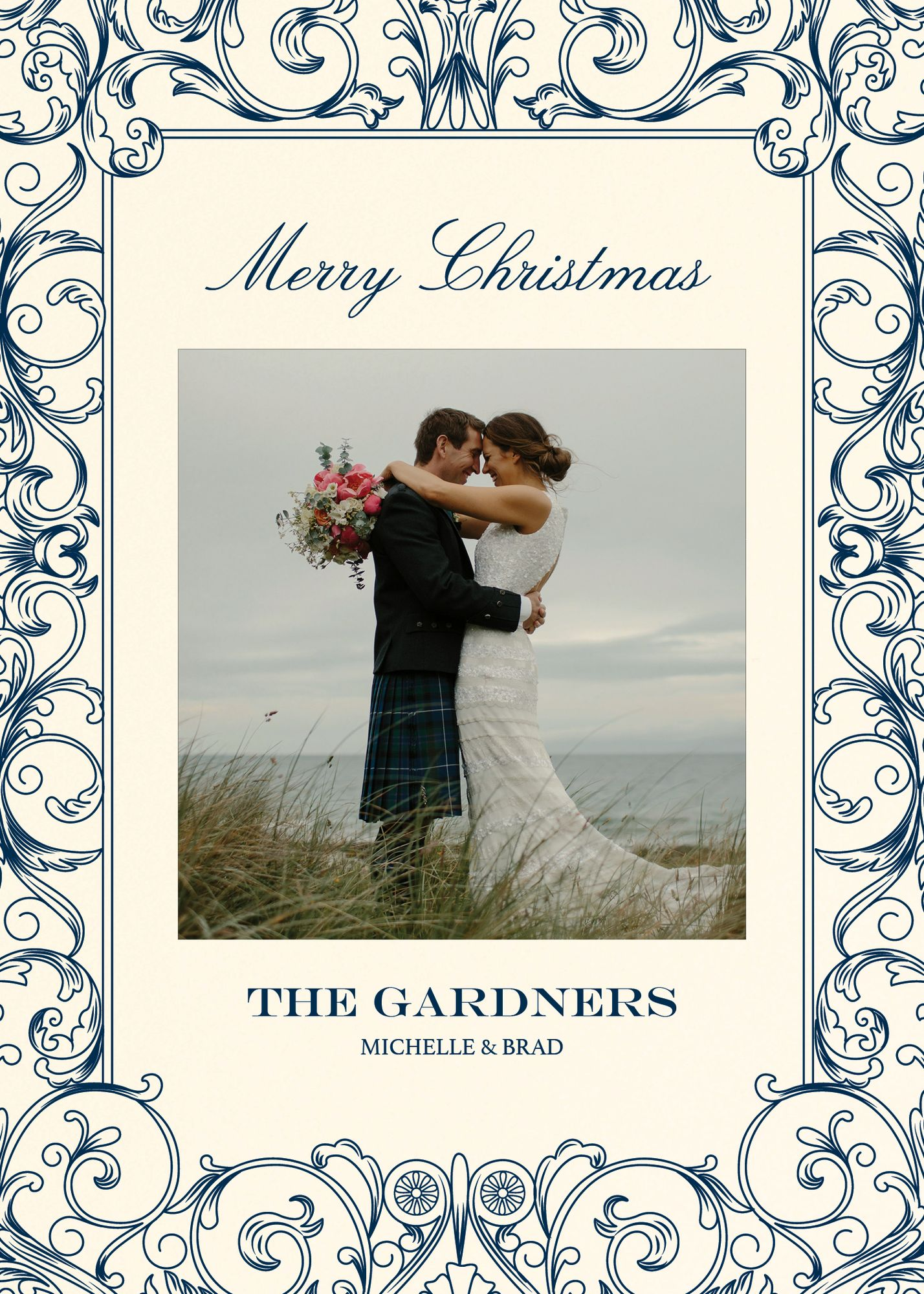 Baroque Holiday Photo Card - Image 3