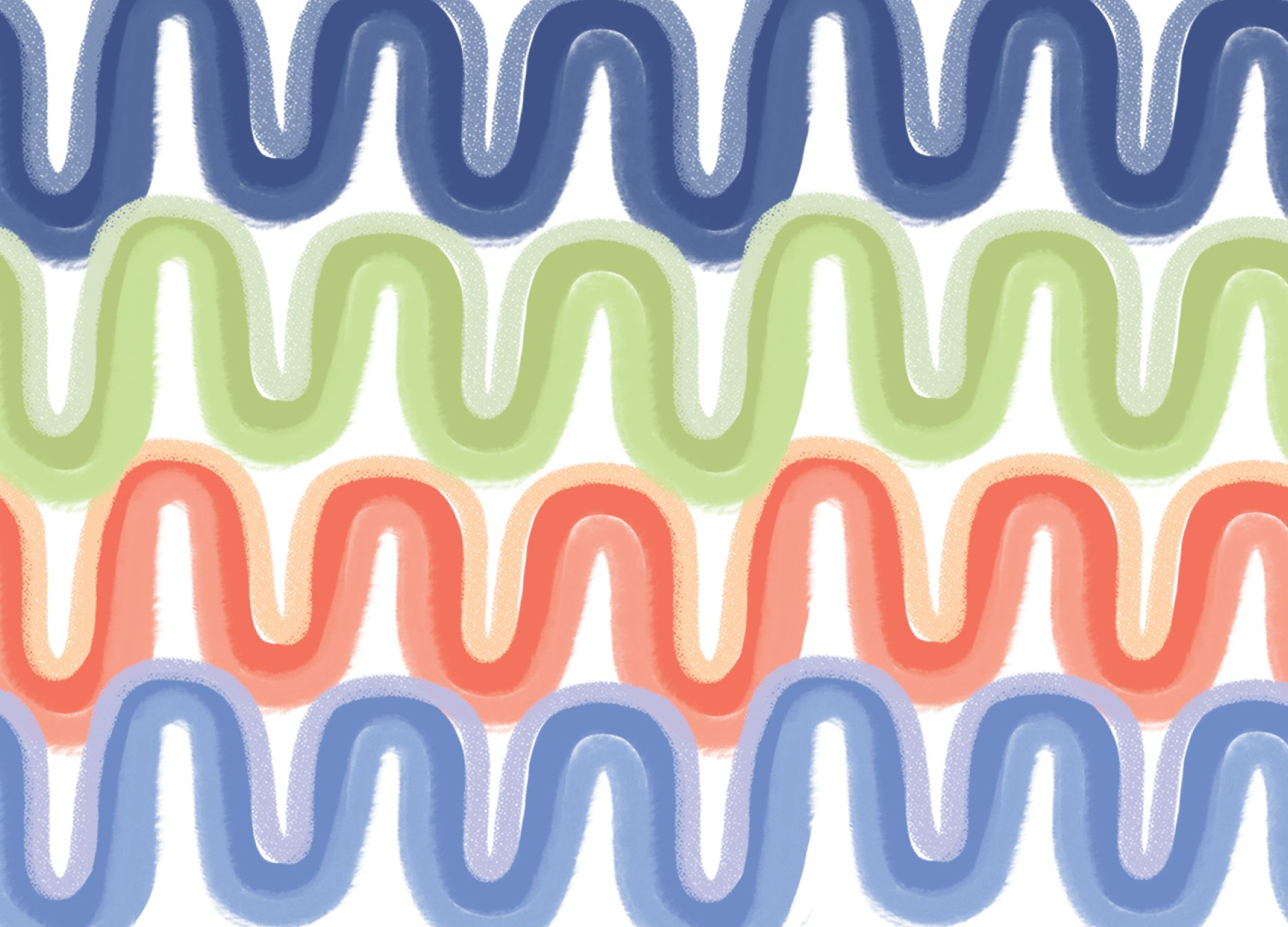 Alternative view of Doodle Wave Bright Stationery