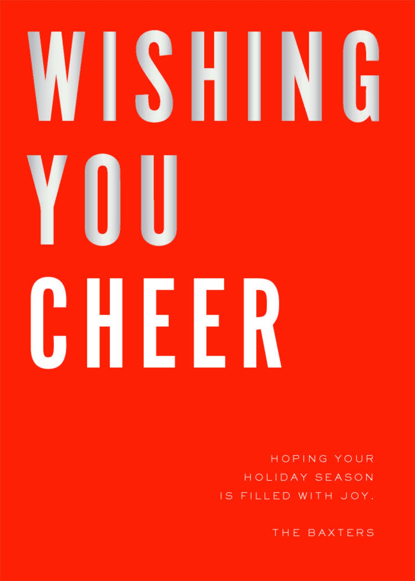 Alternative view of Bold in Gold Holiday Card