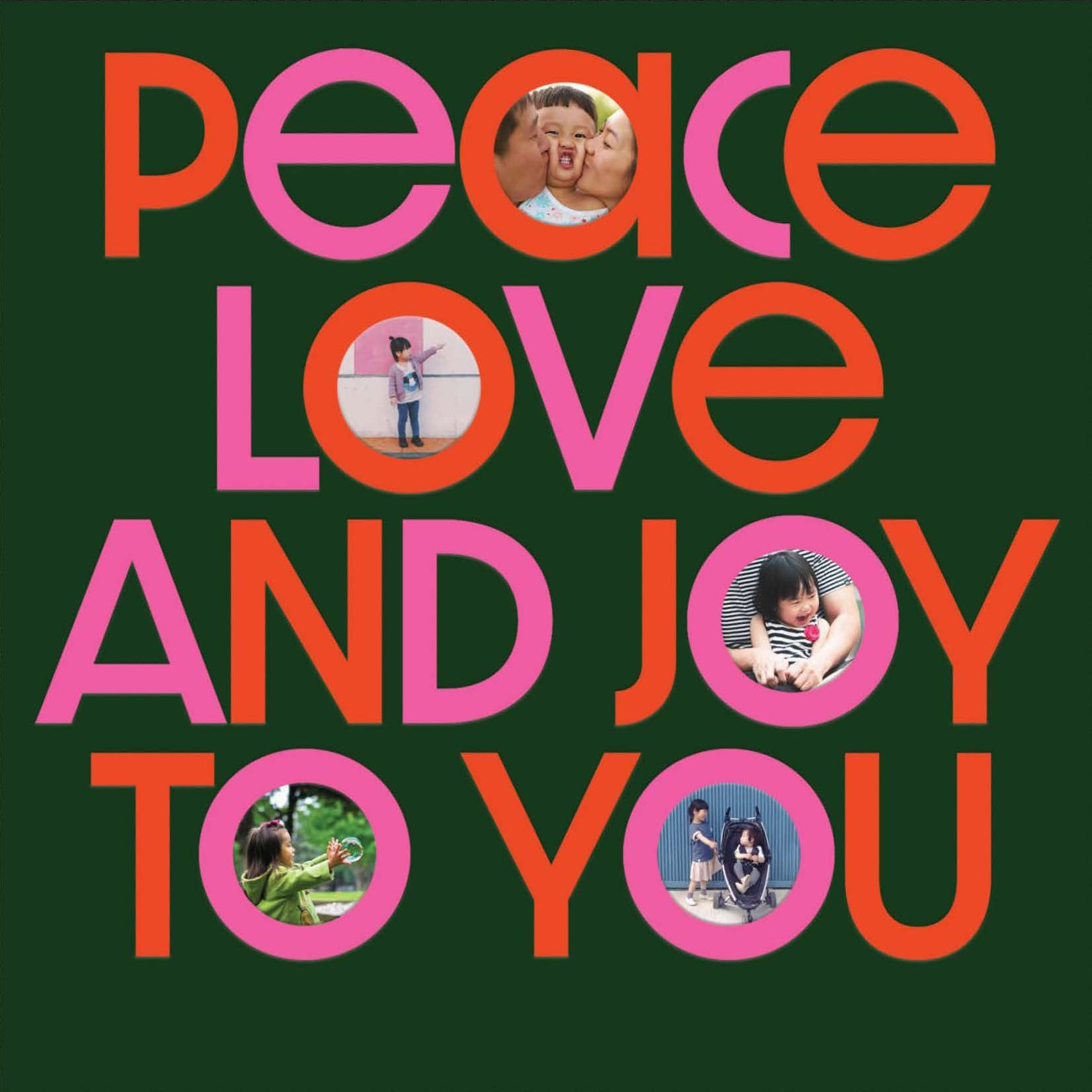 Alternative view of Joyful Wishes Holiday Photo Card