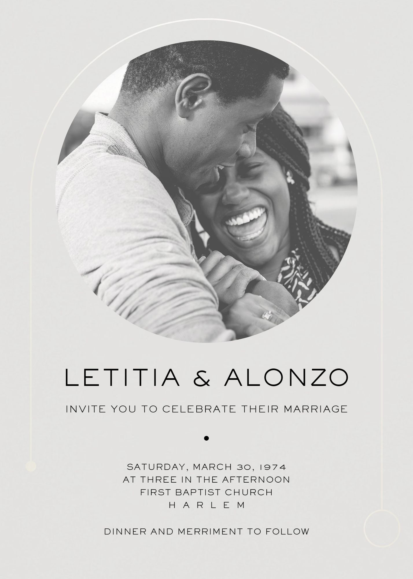 Destiny Photo White Wedding Invitation - Image 3