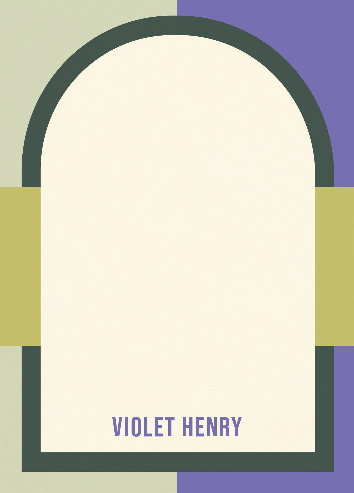 Modern Colorblock Arch Stationery - Image 3