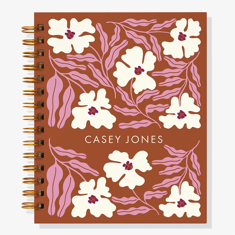 Alternative view of 12-Month Wiggly Florals Custom Planner