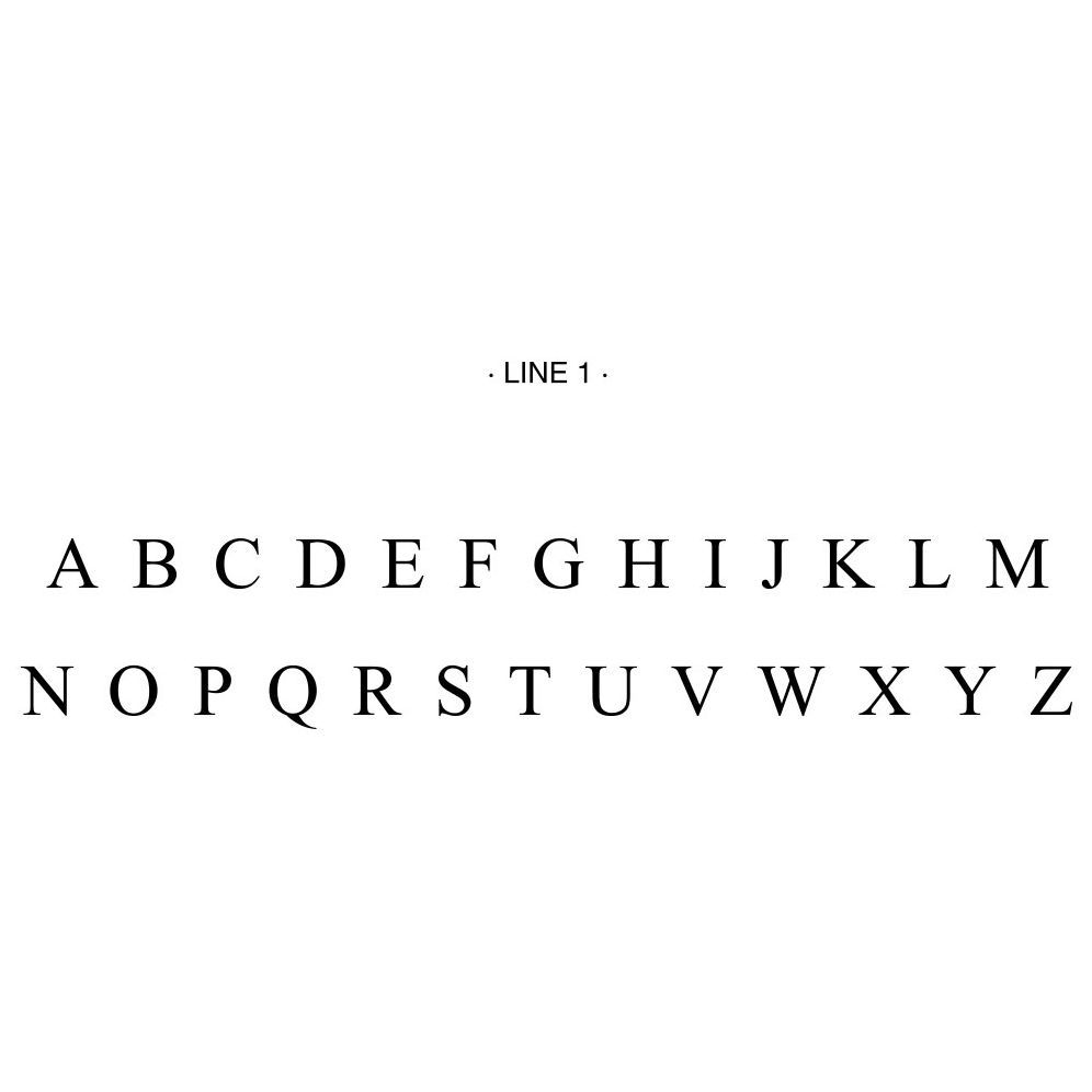 Alternative view of Times Monogram Letterhead Custom Embosser Plate with Embossing Tool